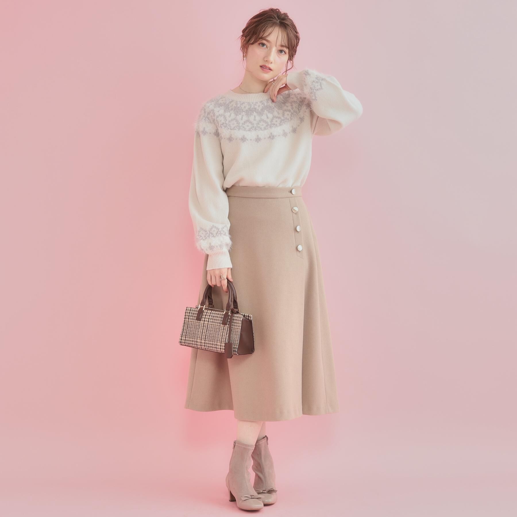 Couture broach「【着映え】求心フェザーニット」|ニット・セーター|