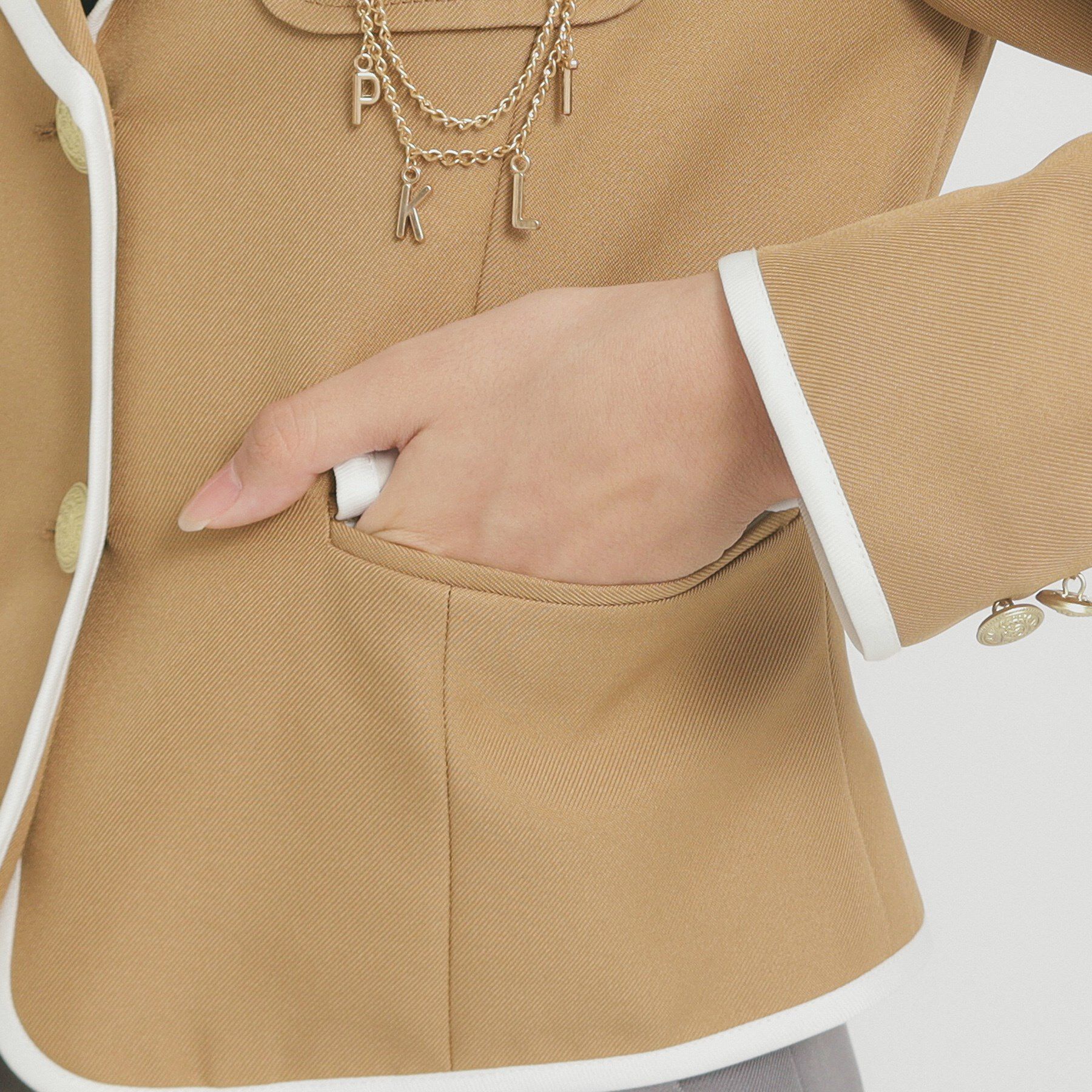 PINK-latte「【オケージョン・フォーマル】パイピング ジャケット」|その他|