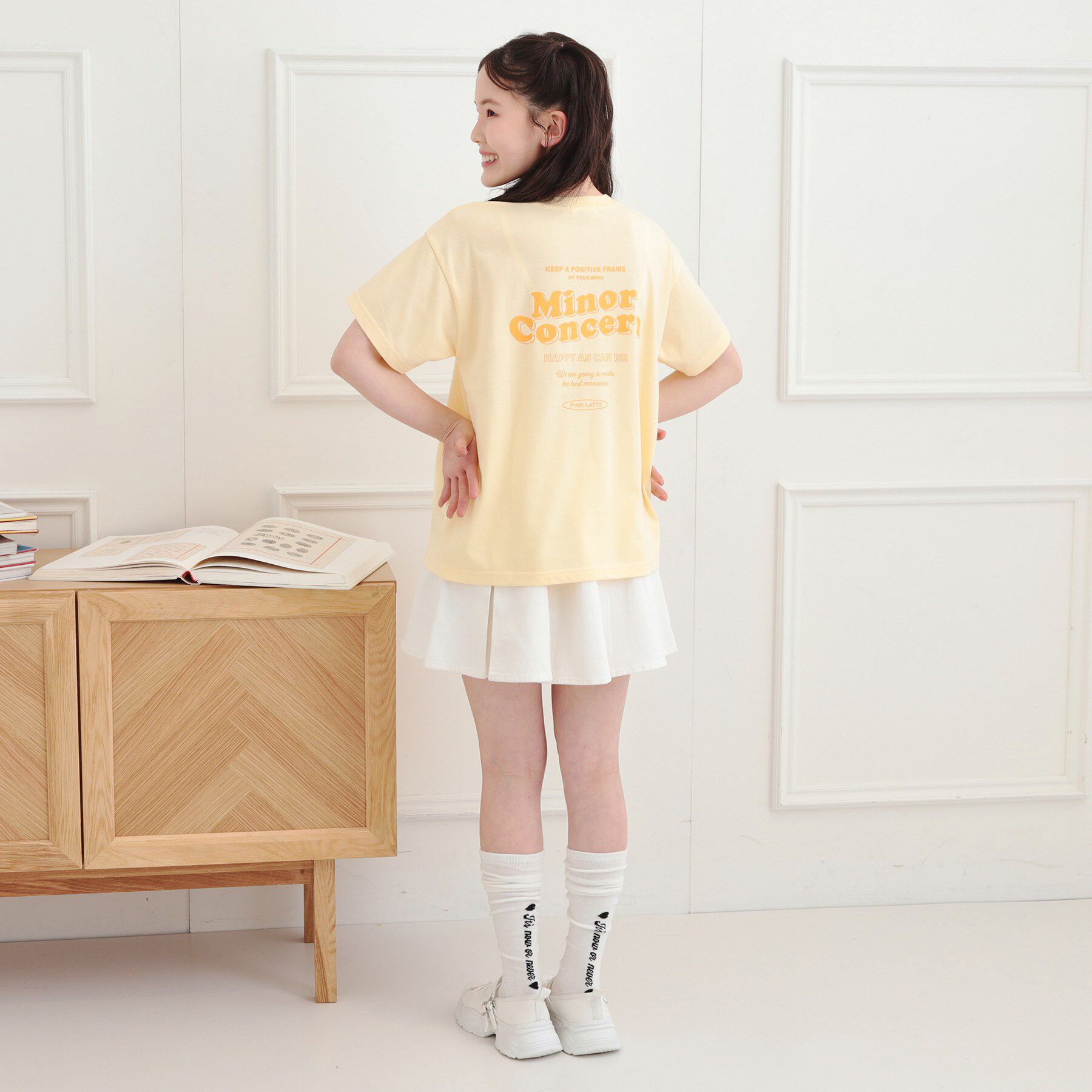 PINK-latte「バックプリントTシャツ」|Tシャツ・カットソー|