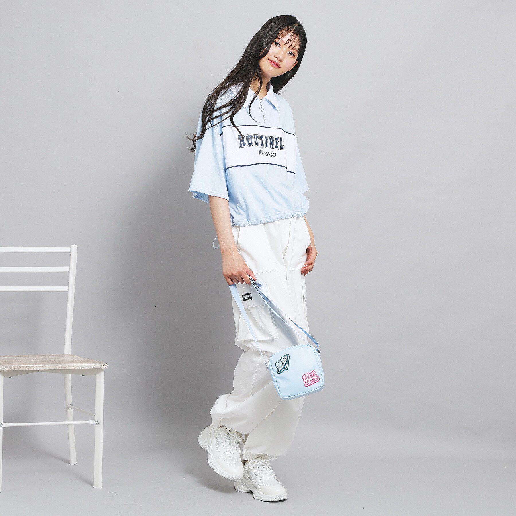 PINK-latte「ワッペンミニショルダー」|ショルダー・メッセンジャー|