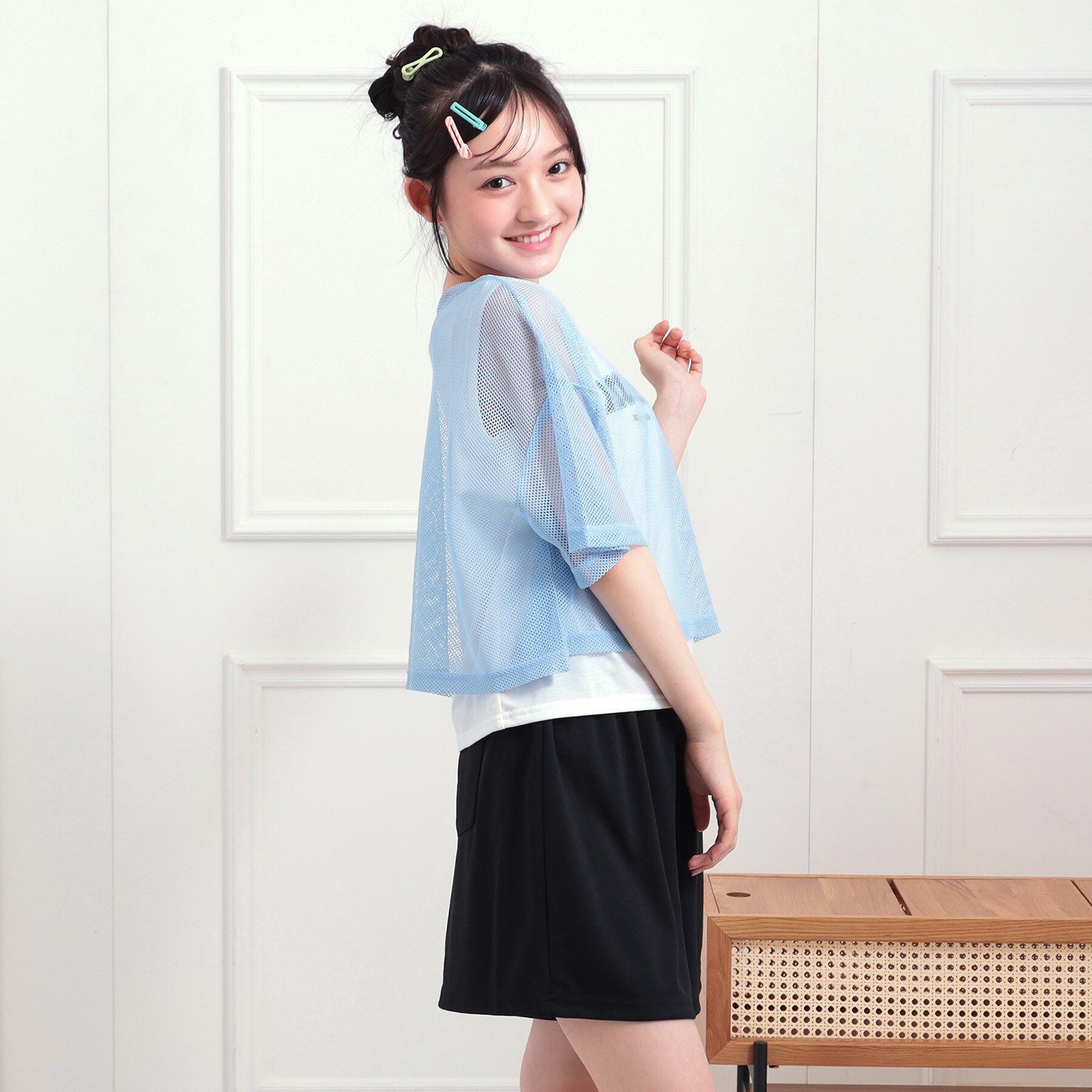 PINK-latte「【セットアップアイテム】メッシュコーデ3点セット」|その他|