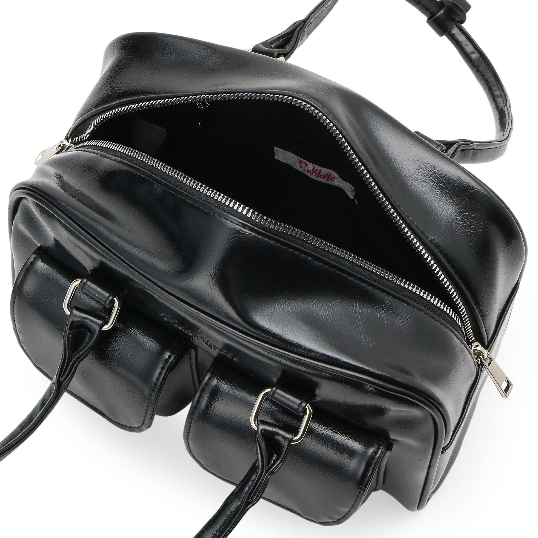 PINK-latte「アウトポケット ロングハンドルバッグ」|ハンドバッグ|