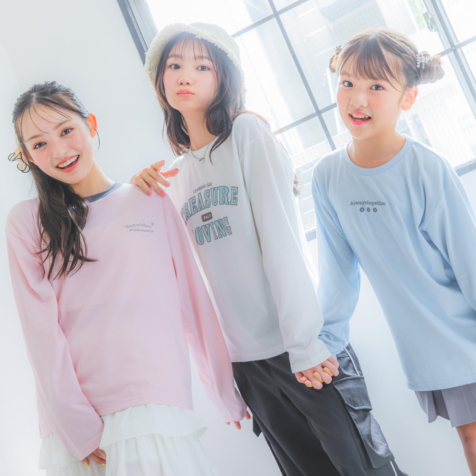 PINK-latte「リンガープリントロンT」|Tシャツ・カットソー|