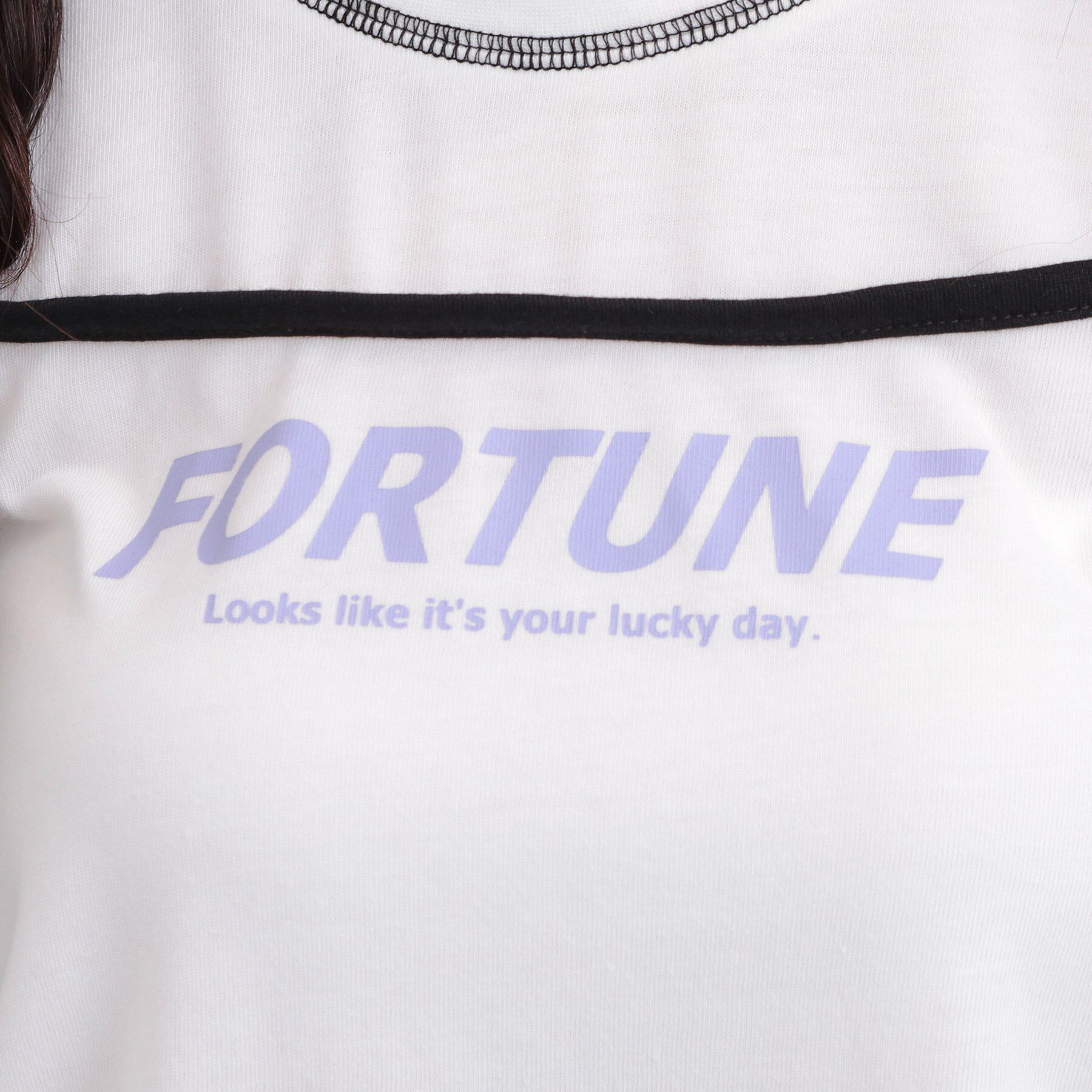 PINK-latte「レイヤード風肩あきロンT」|Tシャツ・カットソー|