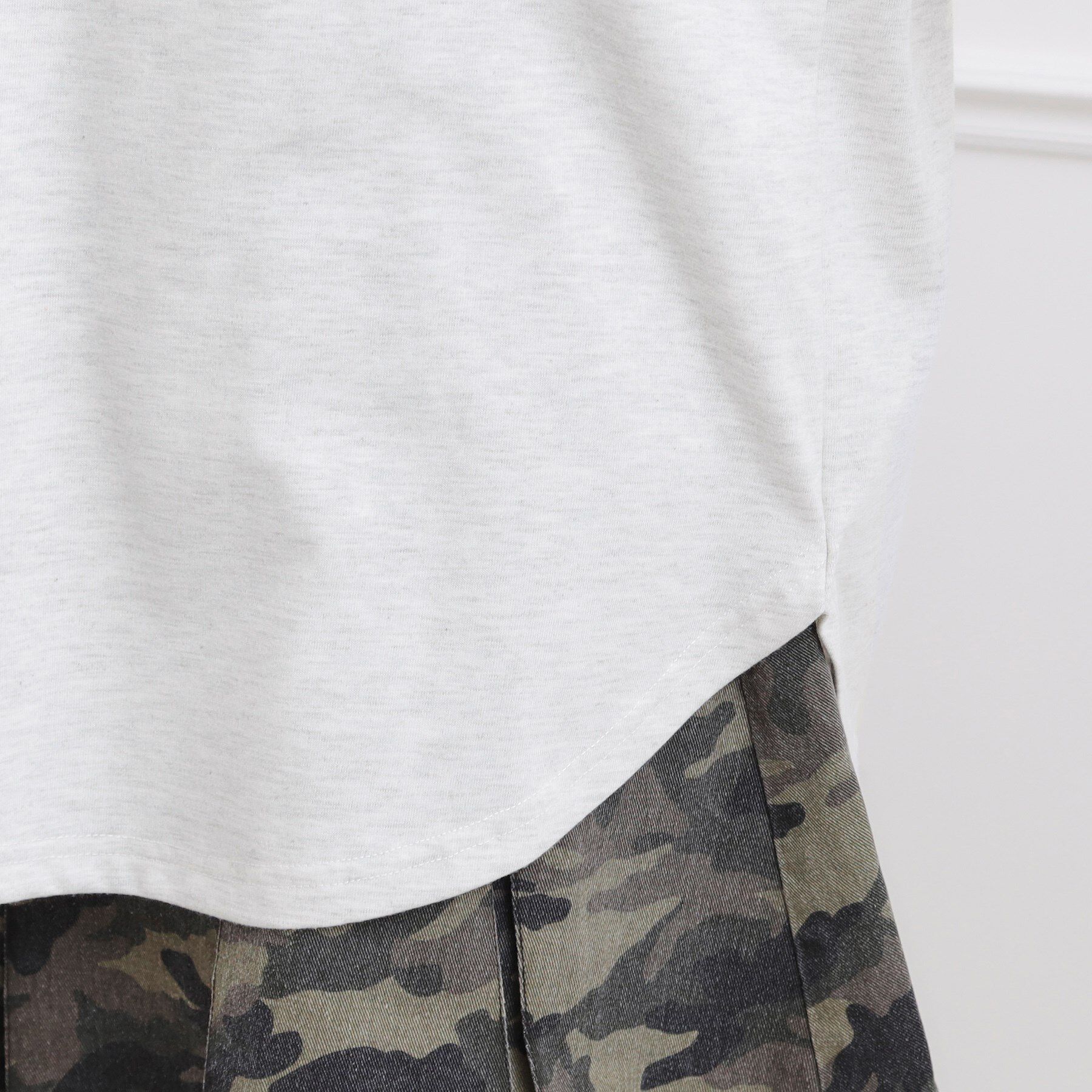 PINK-latte「メルトハートビッグチュニックロンT」|Tシャツ・カットソー|