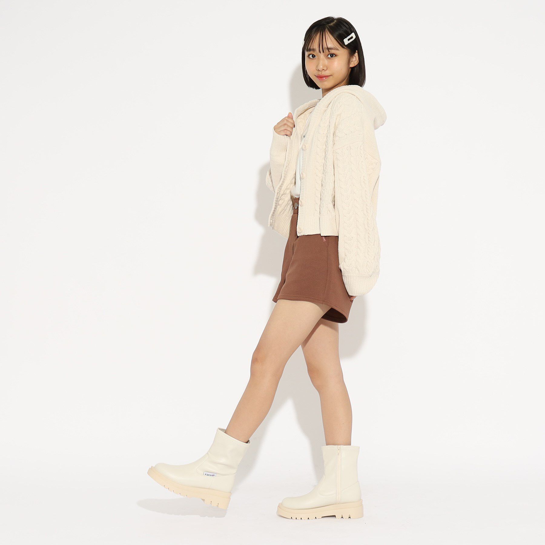 PINK-latte「サイドジップブーツ」|ショートブーツ|