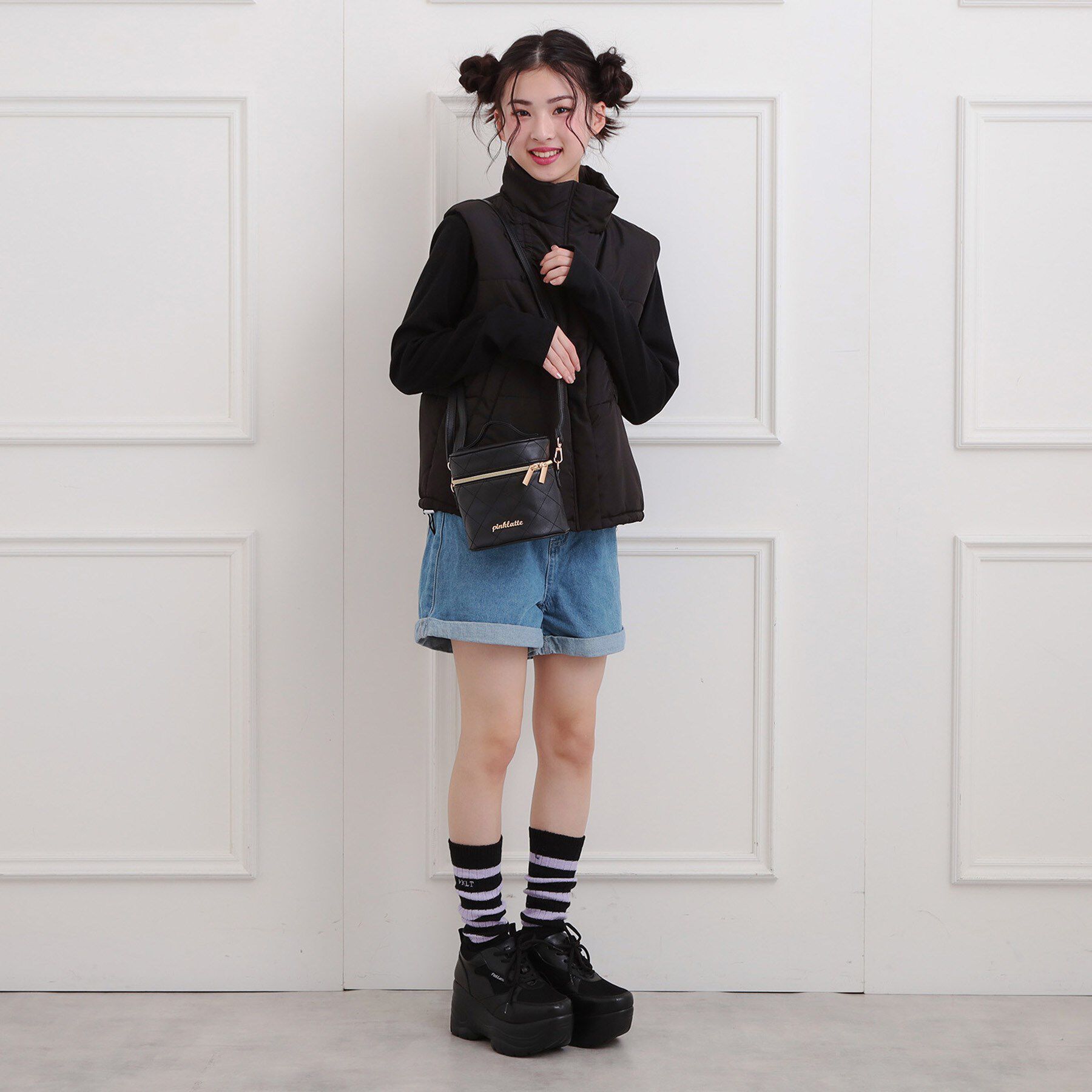 PINK-latte「【2WAY】キルトバニティショルダー」|ショルダー・メッセンジャー|