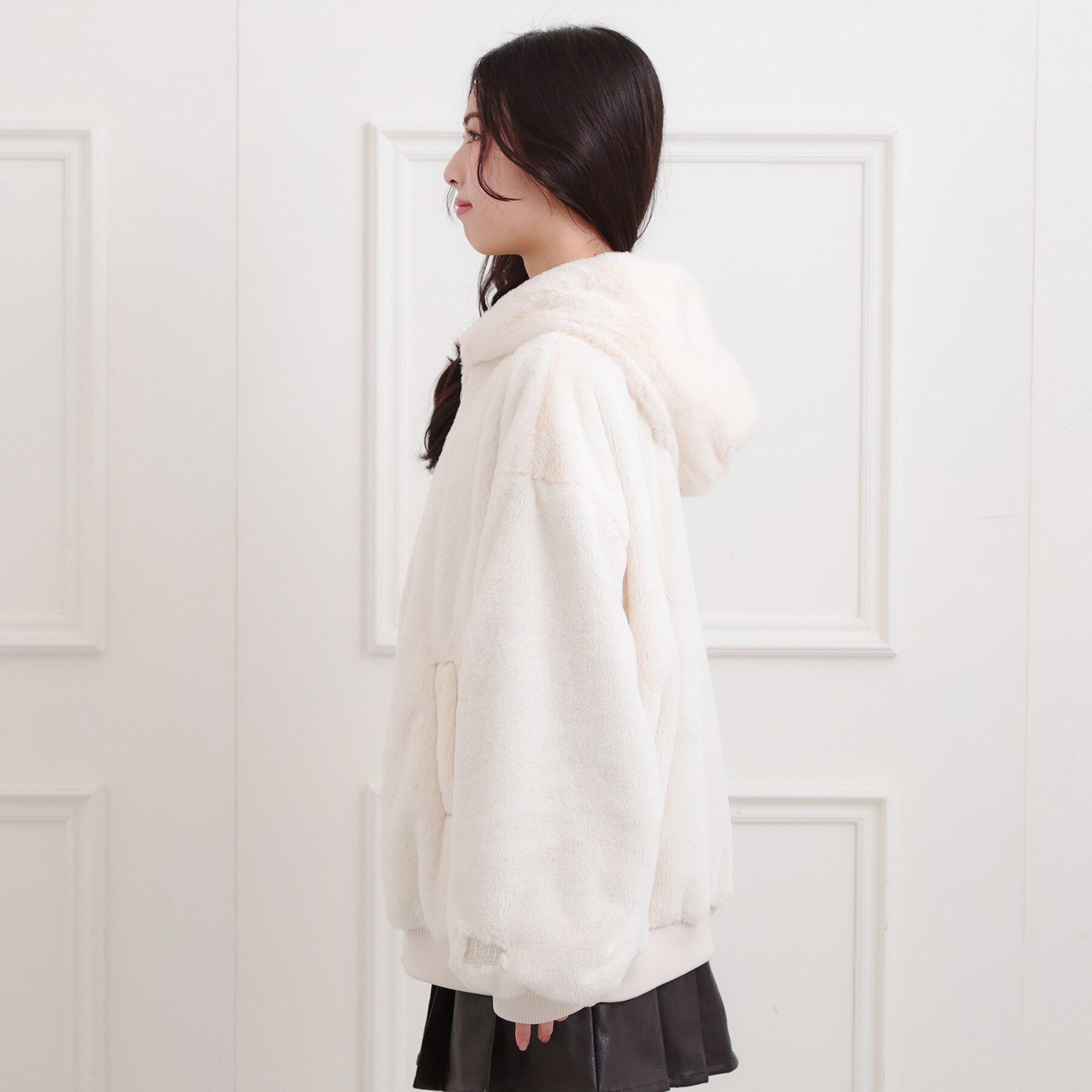 PINK-latte「リバーシブルフェイクファーブルゾン」|ブルゾン・スタジャン|