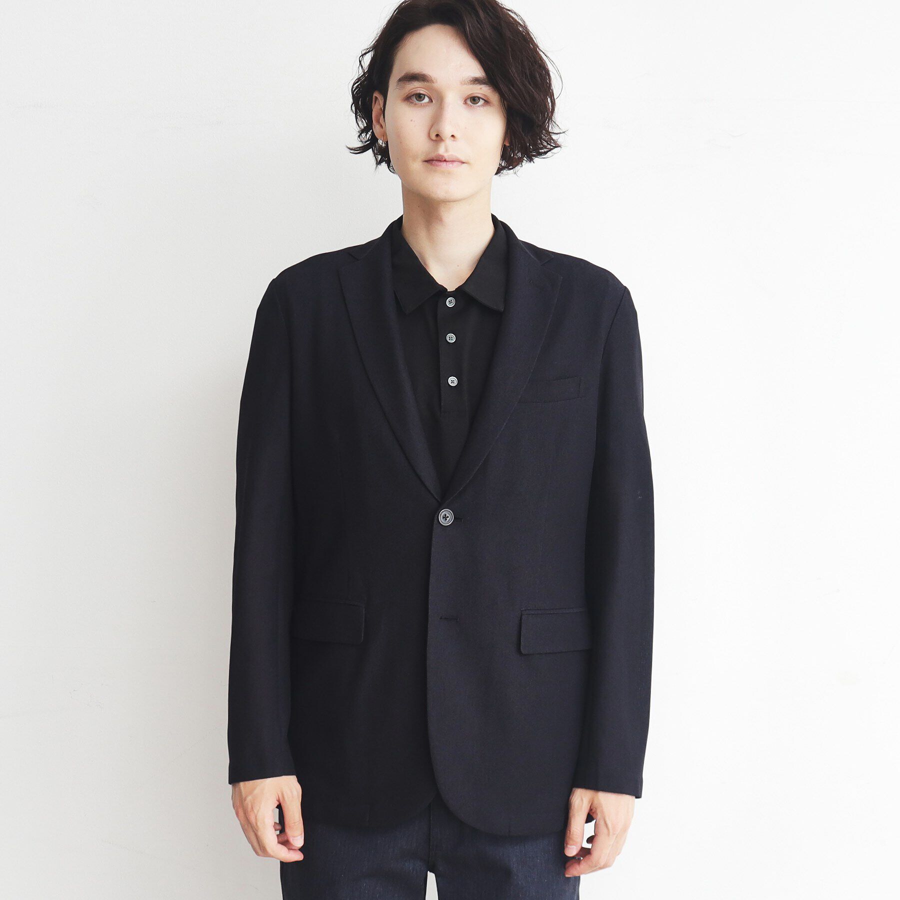 THE SHOP TK「【ヒルナンデス！で紹介】【速乾／通気性◎／セットアップ可】シャリルジャージジャケット」|テーラードジャケット|