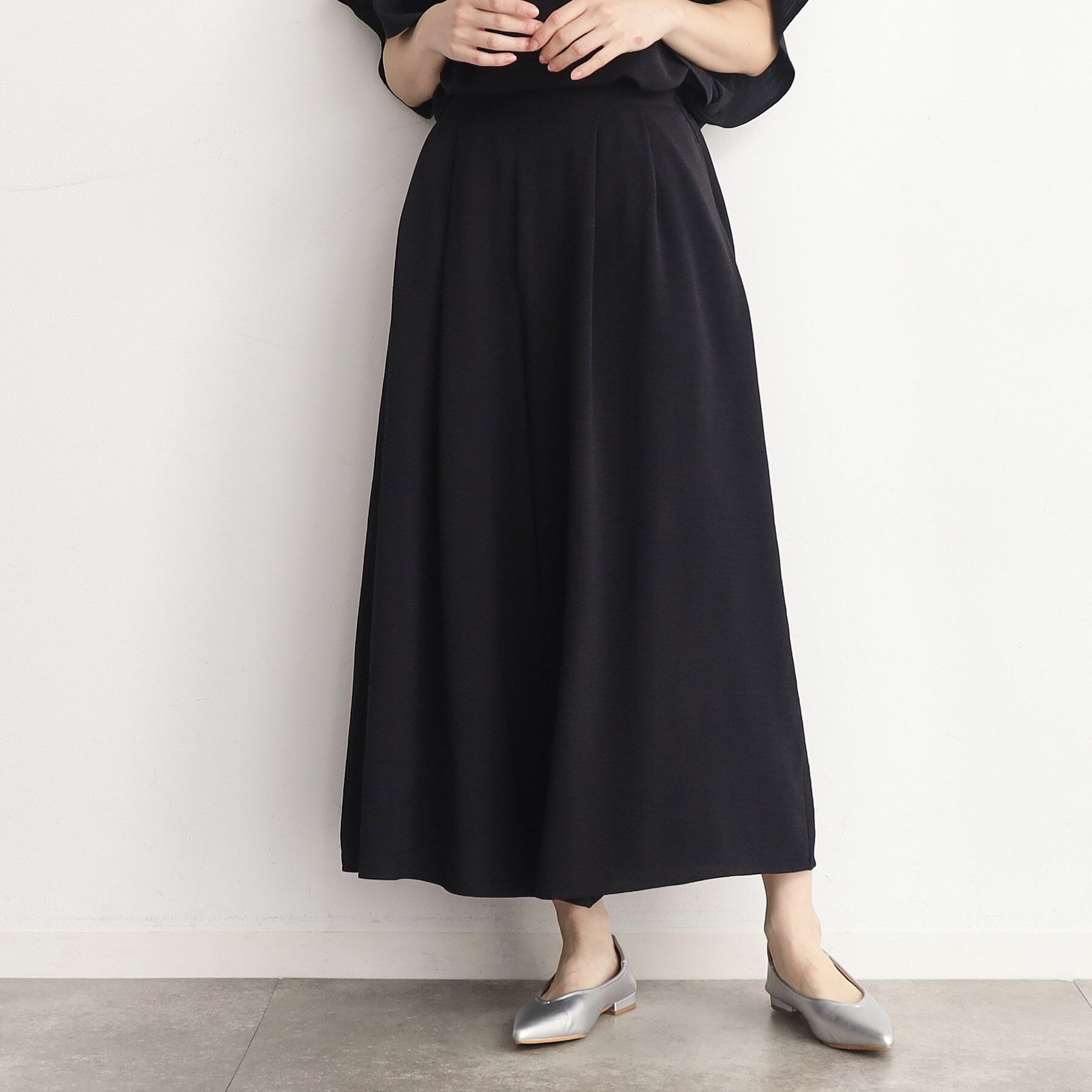 THE SHOP TK「【涼しい！/シワになりにくい/吸水速乾/洗える】フレアスカートパンツ」|その他|