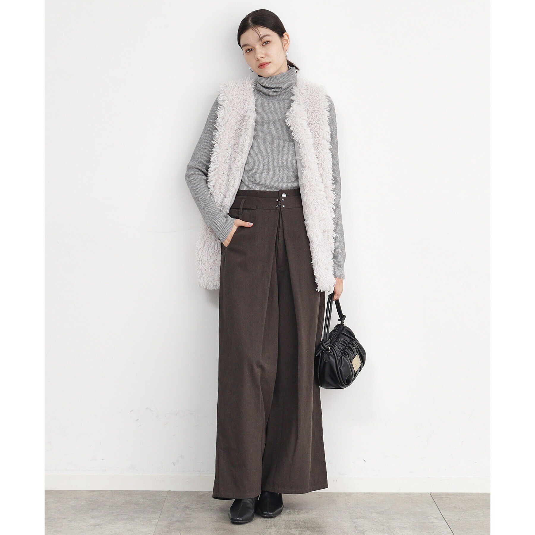 THE SHOP TK「【ヒルナンデス！で紹介】【旬なスタイル/ふわふわ】アソートファーベスト」|ベスト・ジレ|