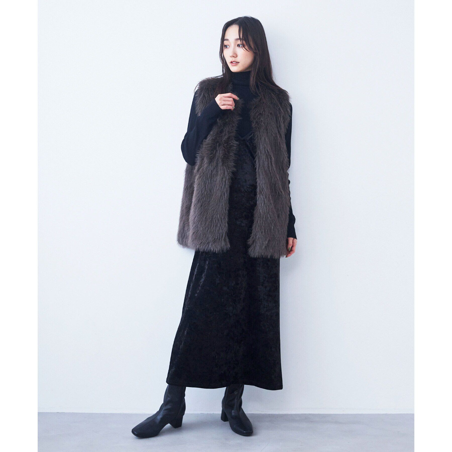 THE SHOP TK「【ヒルナンデス！で紹介】【旬なスタイル/ふわふわ】アソートファーベスト」|ベスト・ジレ|