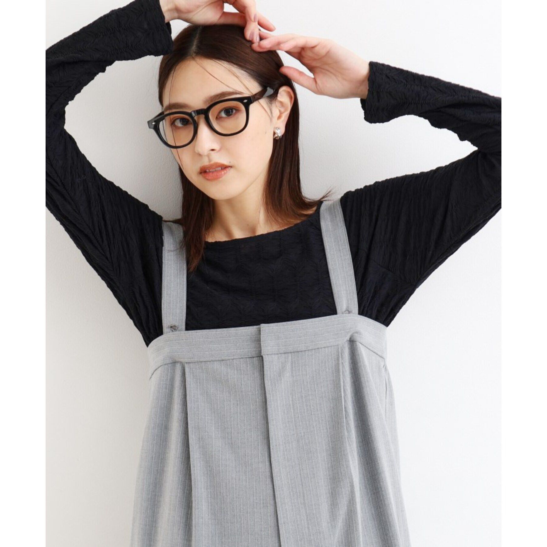 THE SHOP TK「【上品な透け感】ウェーブプルオーバー/洗濯機OK」|Tシャツ・カットソー|