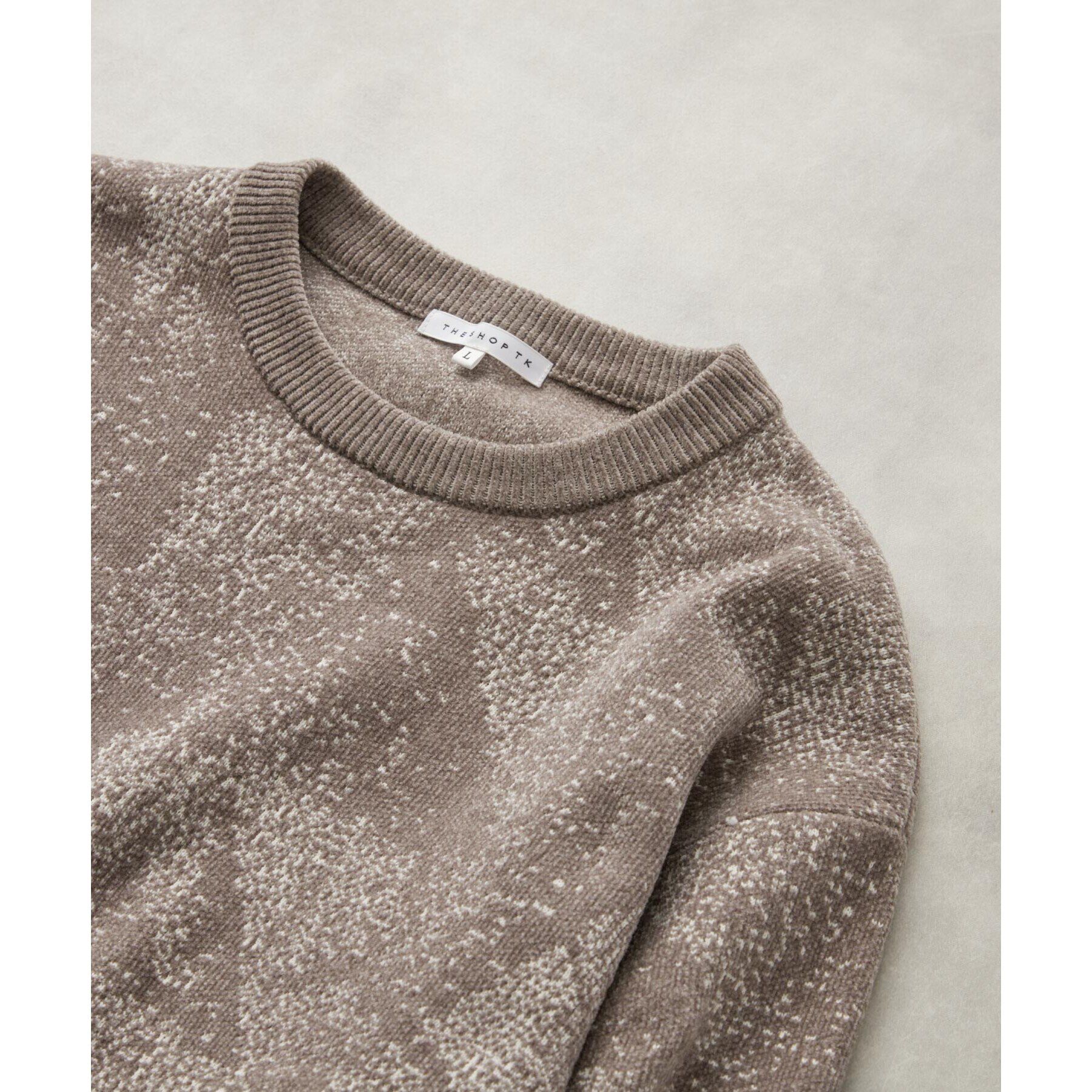THE SHOP TK「総柄モールニットクルーネック　ユニセックス」|ニット・セーター|