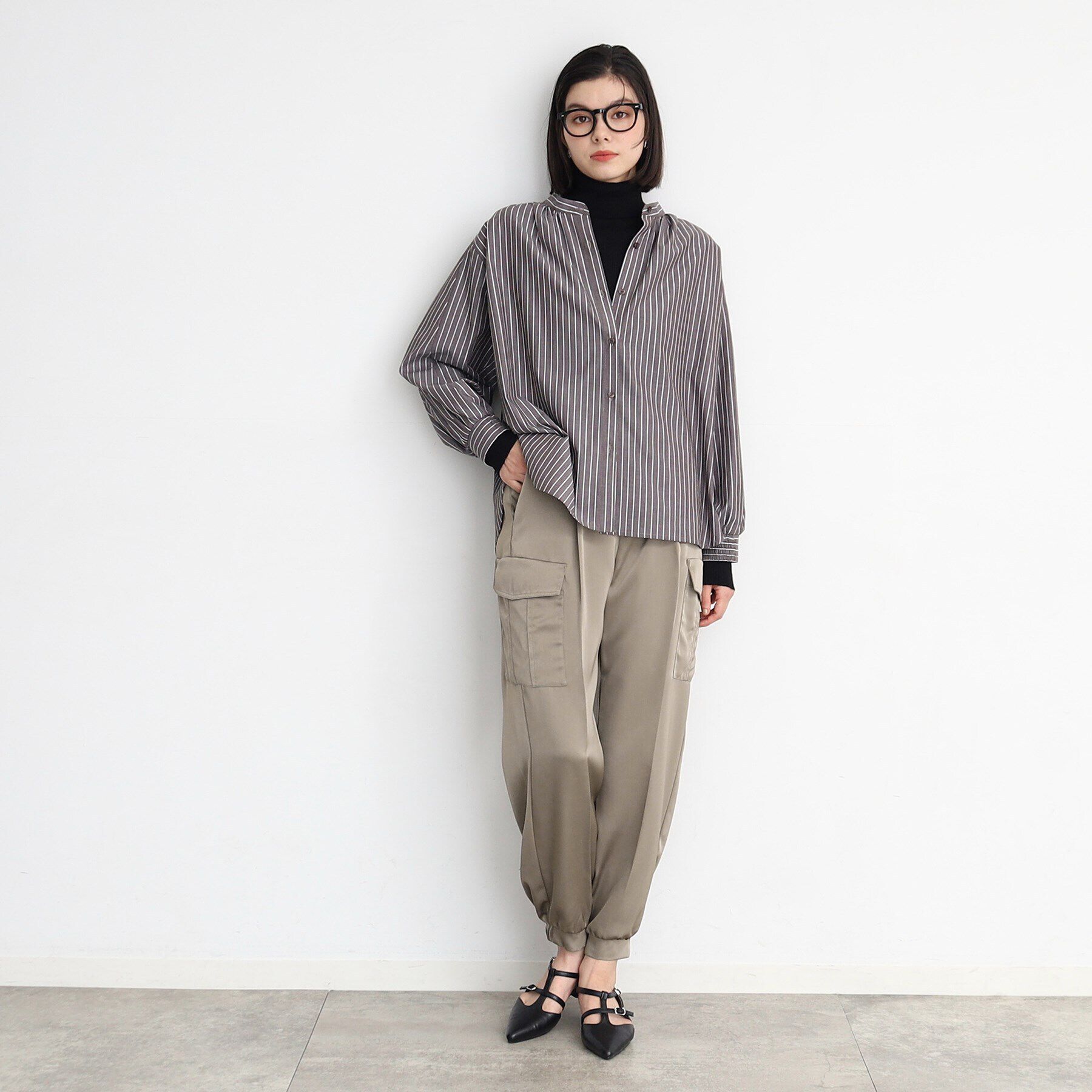 THE SHOP TK「サテンカーゴパンツ」|その他|