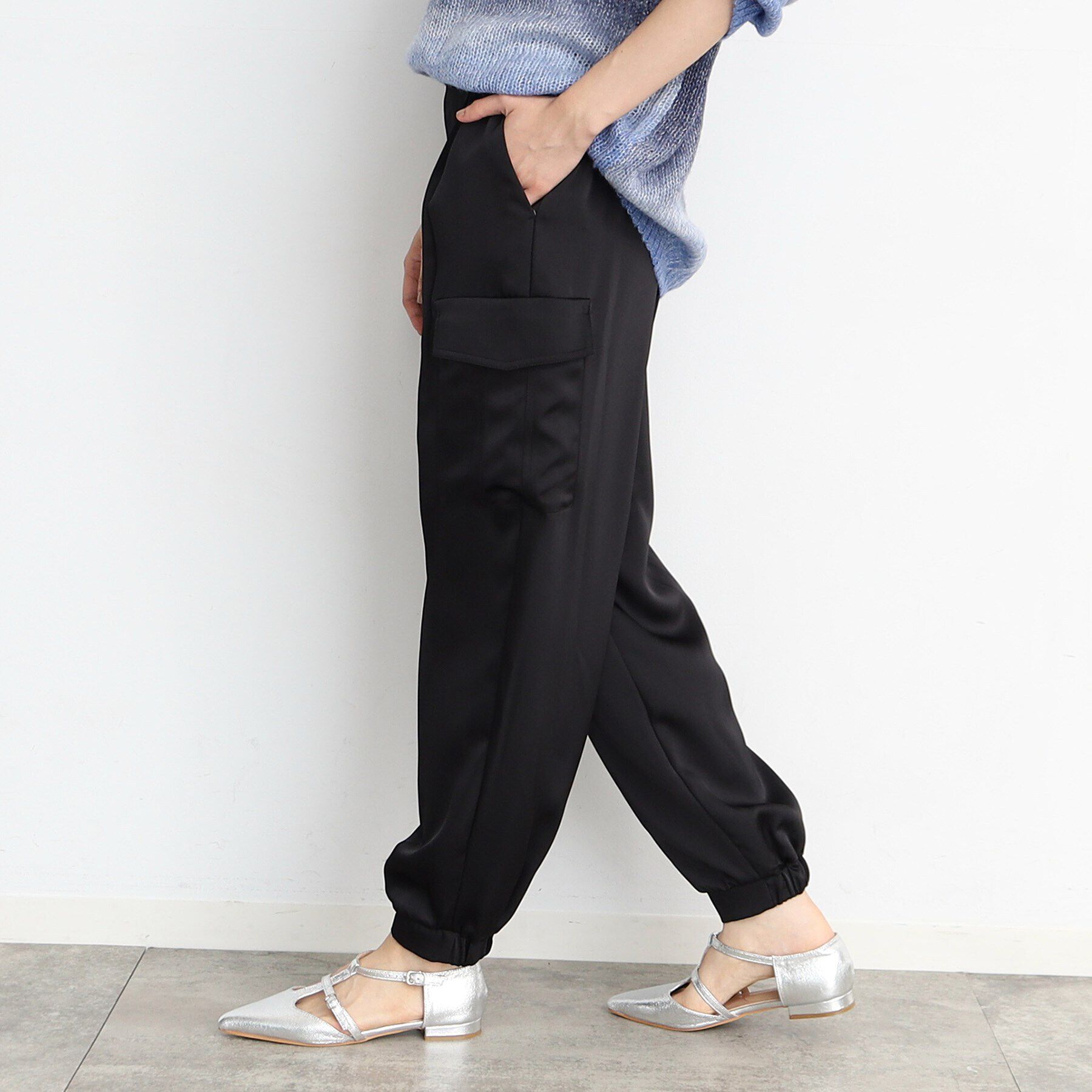 THE SHOP TK「サテンカーゴパンツ」|その他|