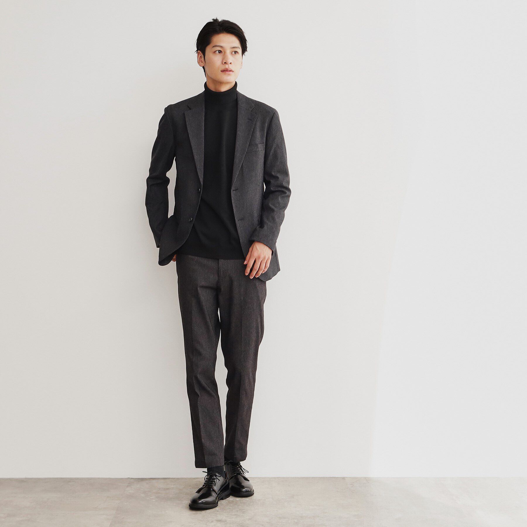 THE SHOP TK「サーモウォーカーツイルジャケット【セットアップ可/ビジネス対応/ストレッチ素材/保温性〇】」|テーラードジャケット|