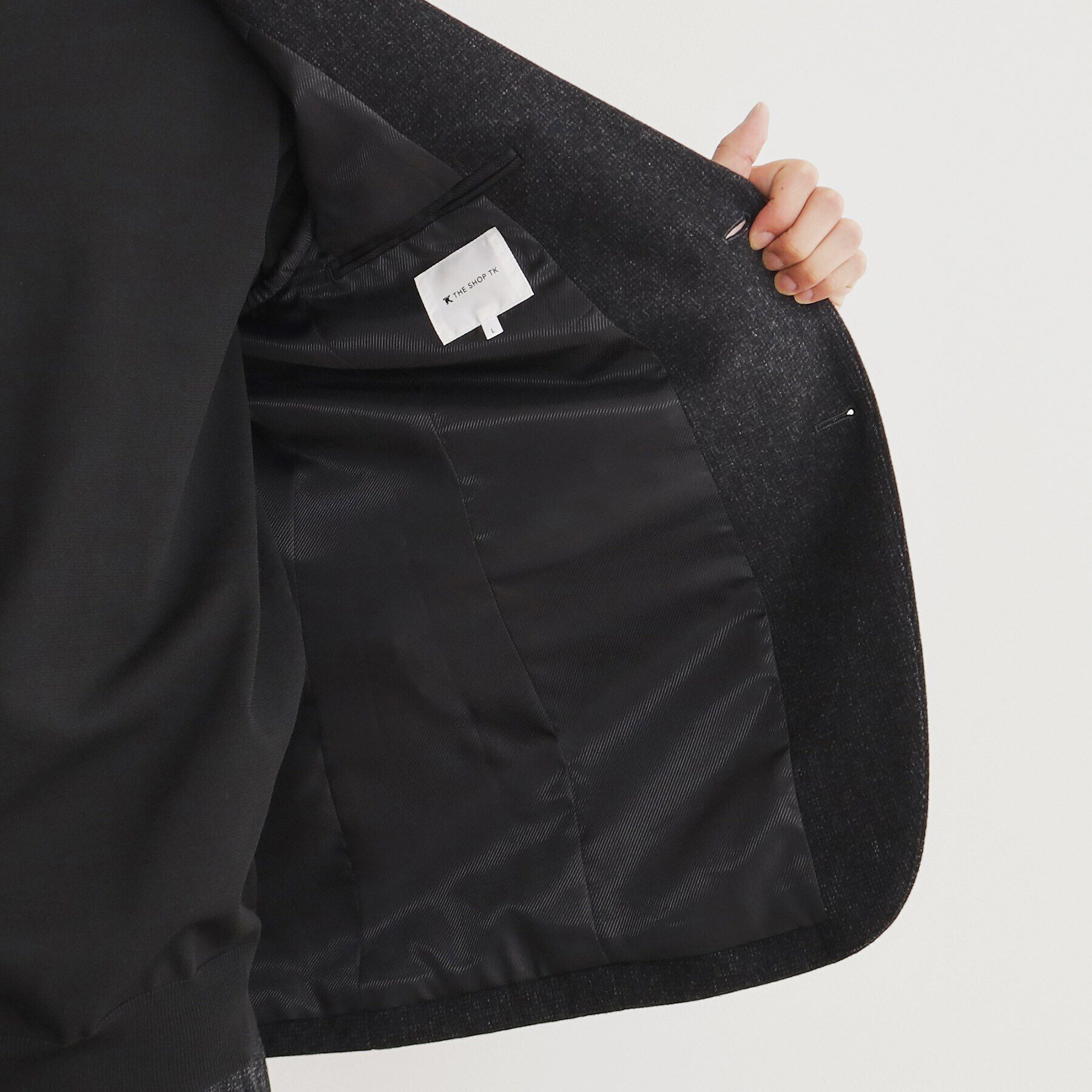 THE SHOP TK「カシミヤ混ピンヘッドジャケット【セットアップ可/ビジネス対応】」|テーラードジャケット|