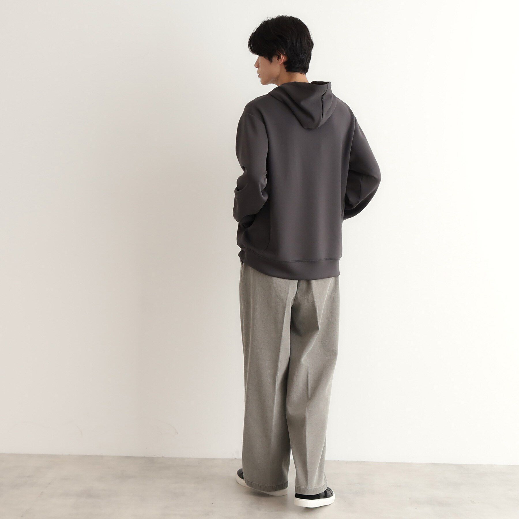 THE SHOP TK「ツータックワイドストレートスラックス ツイル／デニム」|その他|