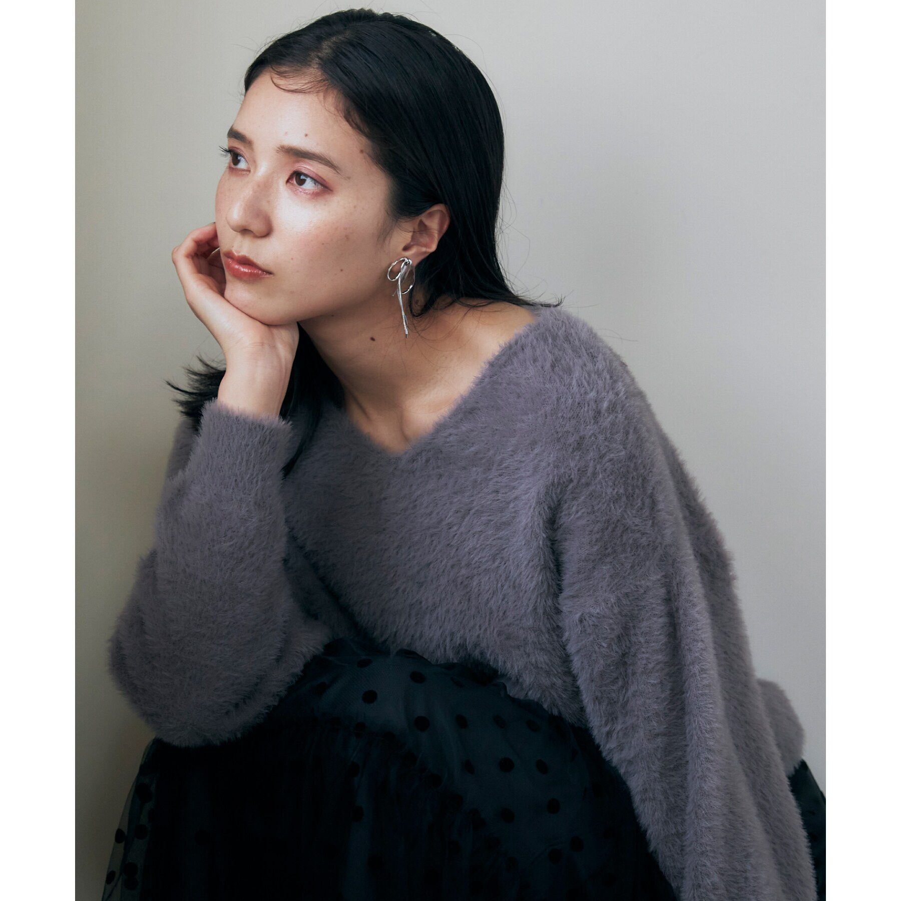 THE SHOP TK「【＠BAILA掲載】【前後2way】フェザーニット/洗える」|ニット・セーター|