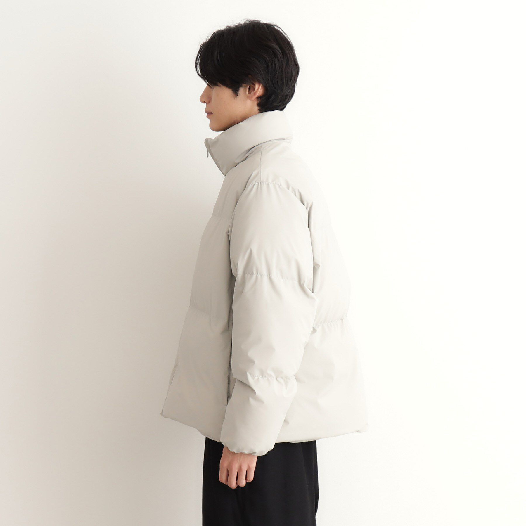 THE SHOP TK「スタンドネック中綿ジップブルゾン」|ダウン|