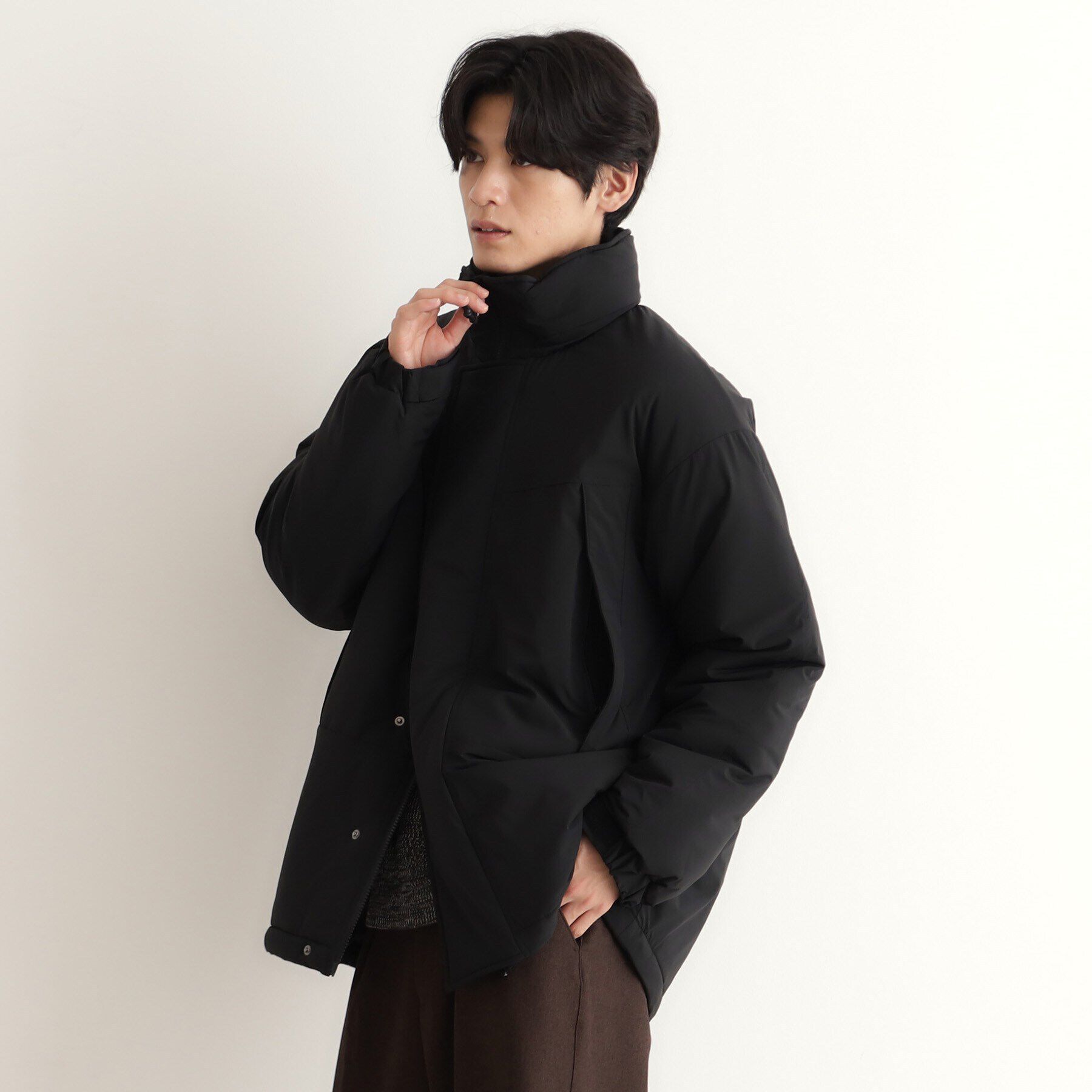 THE SHOP TK「モンスターパーカ ビッグシルエット／洗える」|ダウン|