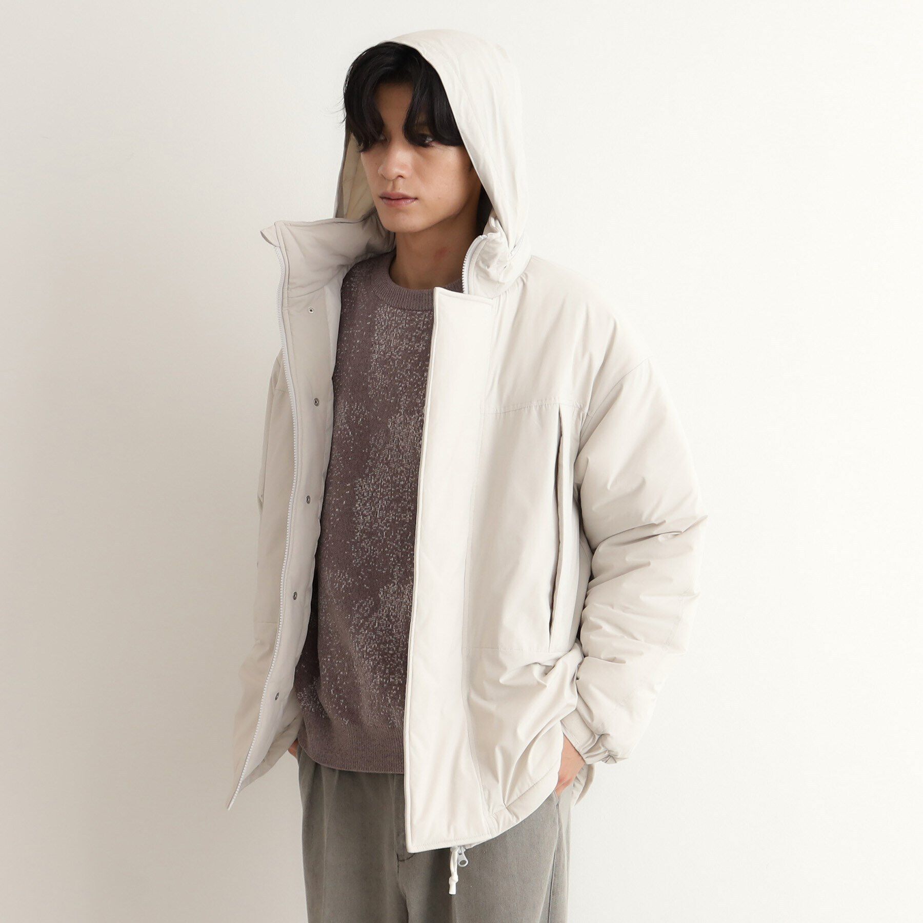 THE SHOP TK「モンスターパーカ ビッグシルエット／洗える」|ダウン|