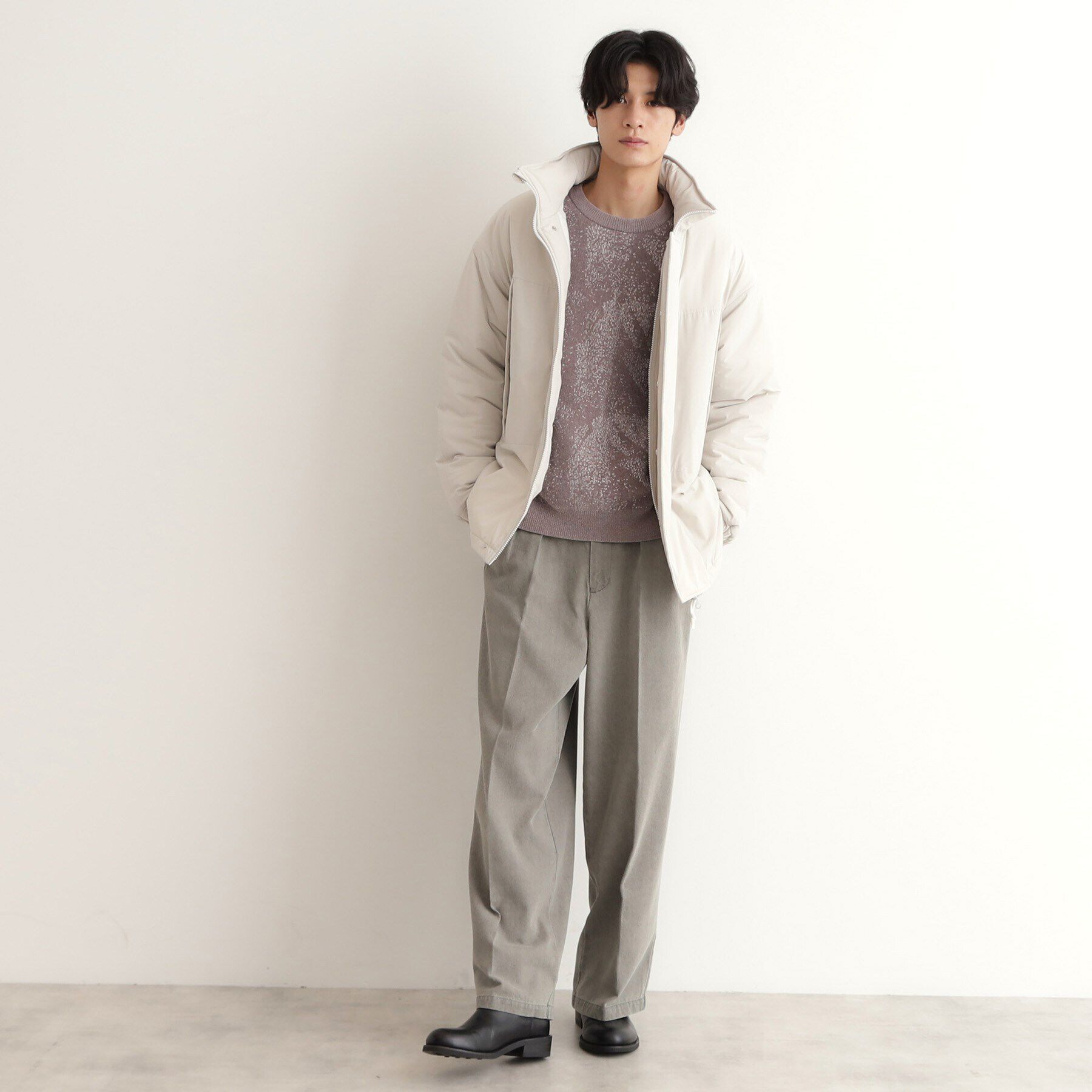 THE SHOP TK「モンスターパーカ ビッグシルエット／洗える」|ダウン|