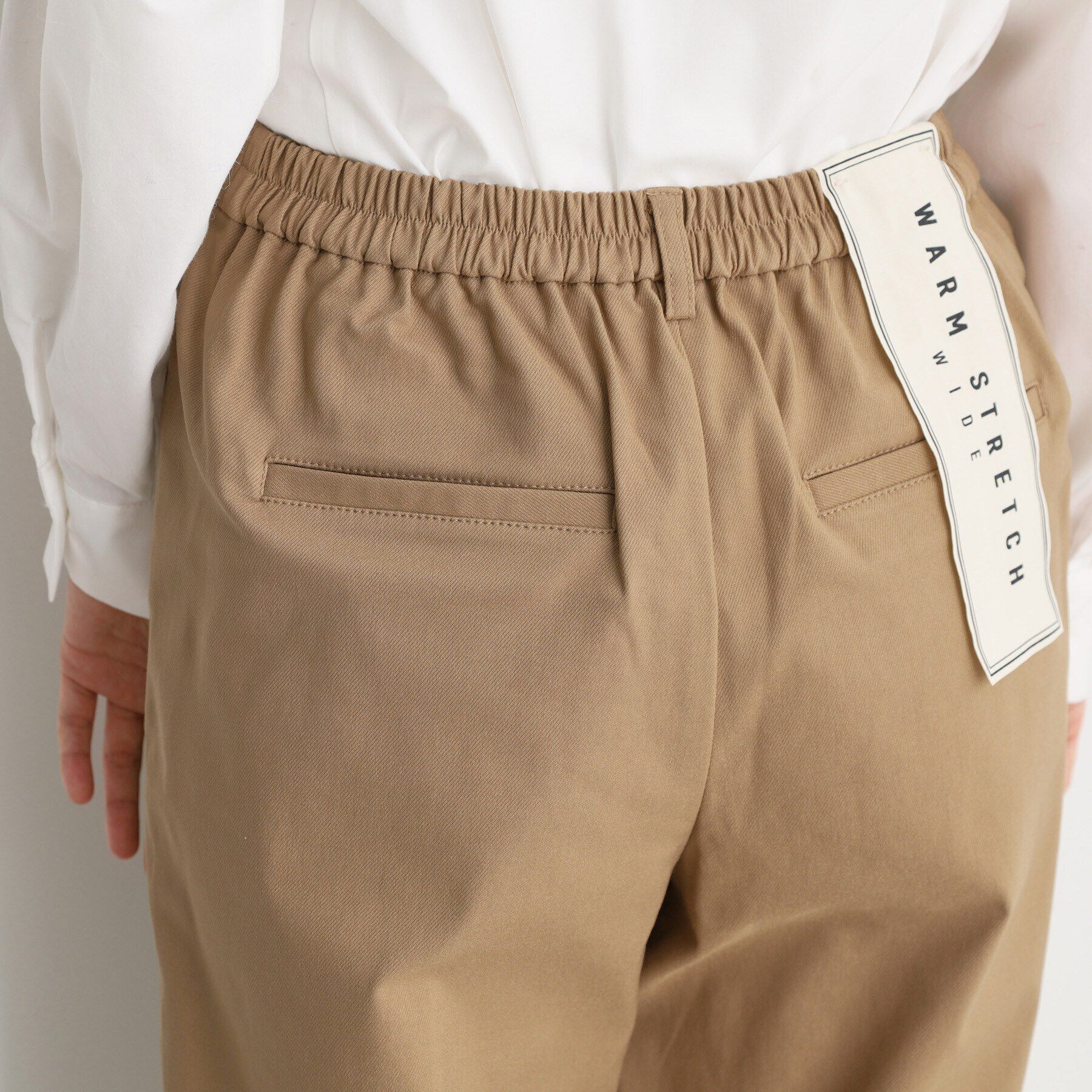 THE SHOP TK「【ラクでキレイ】ハイパーストレッチ裏起毛ワイドパンツ/洗える」|その他|