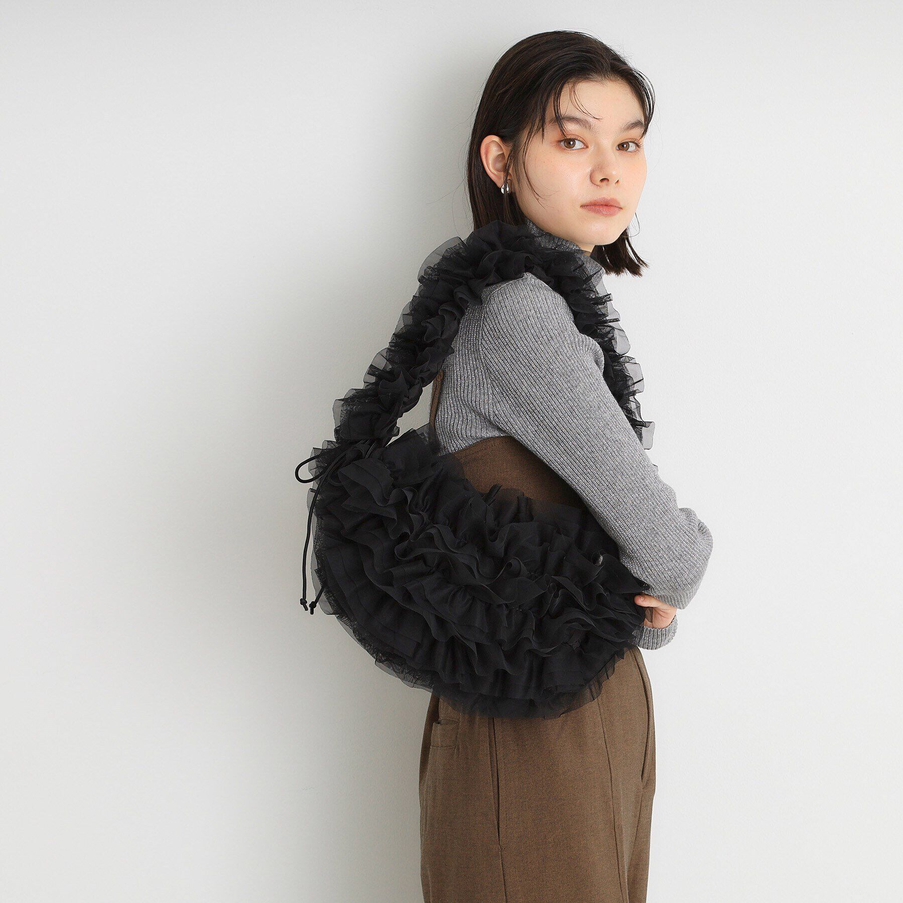 THE SHOP TK「チュールフリルバッグ」|ショルダー・メッセンジャー|