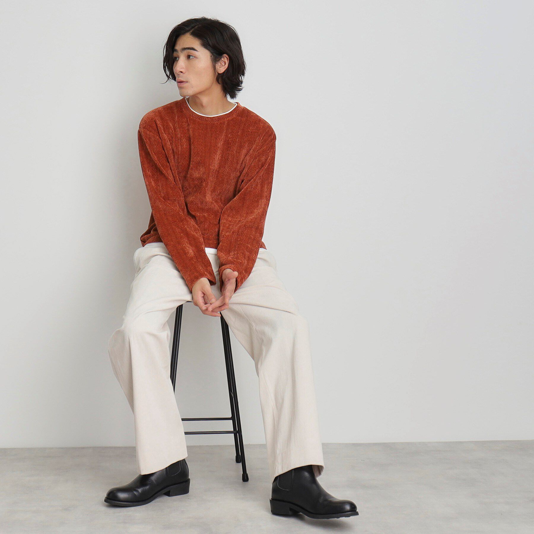 THE SHOP TK「シェニールケーブルプルオーバー」|Tシャツ・カットソー|