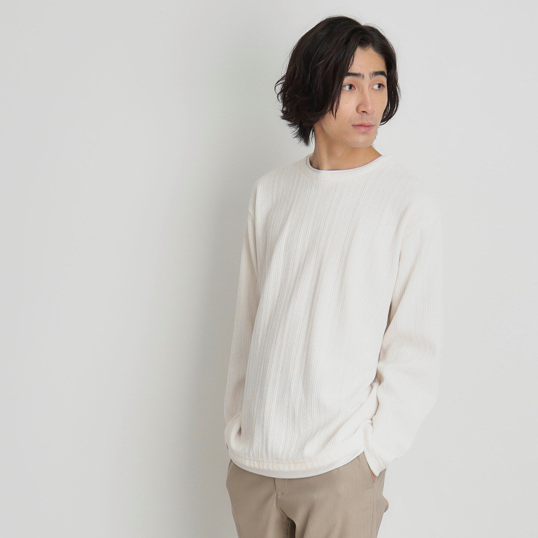 THE SHOP TK「シェニールケーブルプルオーバー」|Tシャツ・カットソー|