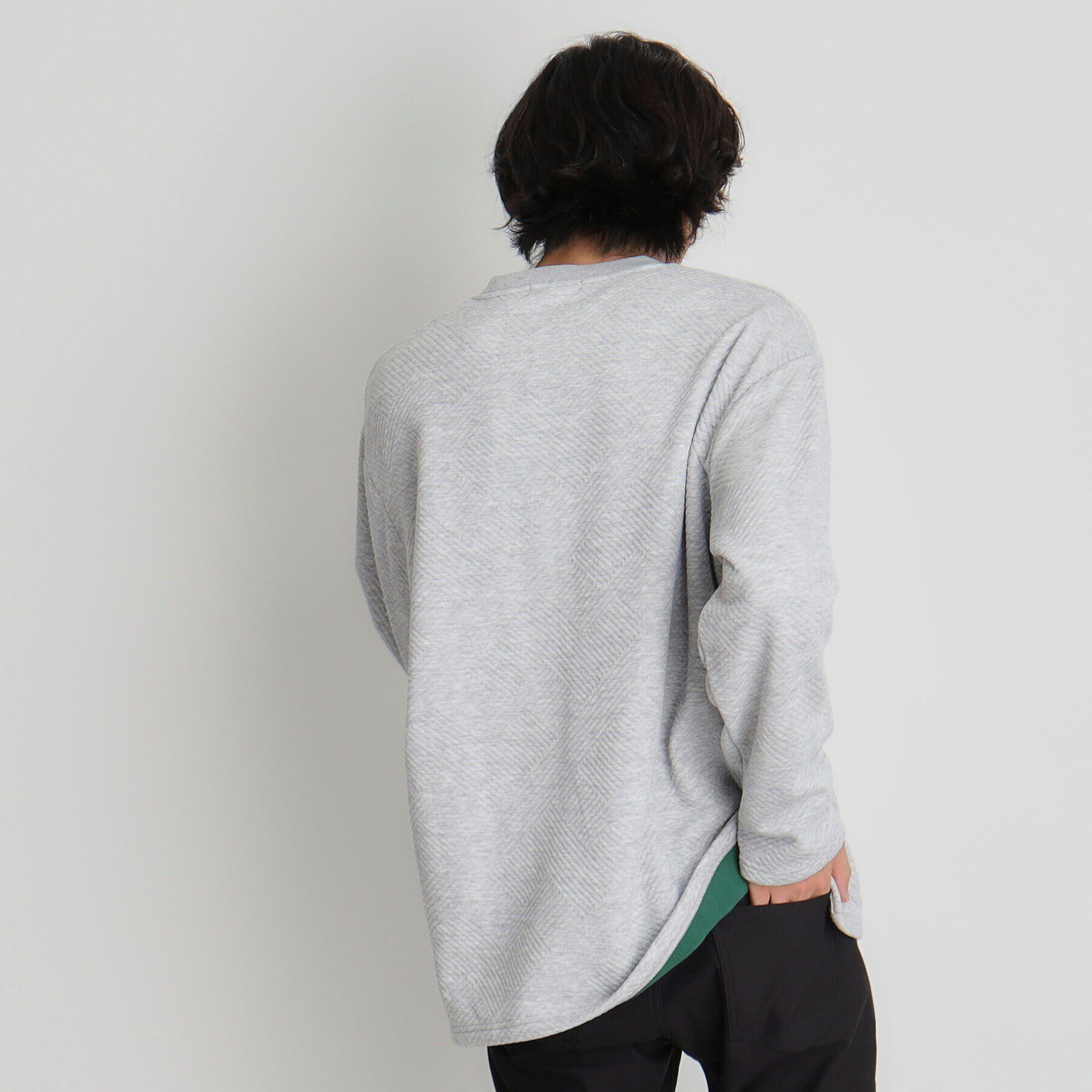 THE SHOP TK「ふくれキルティングフリースプルオーバー」|Tシャツ・カットソー|