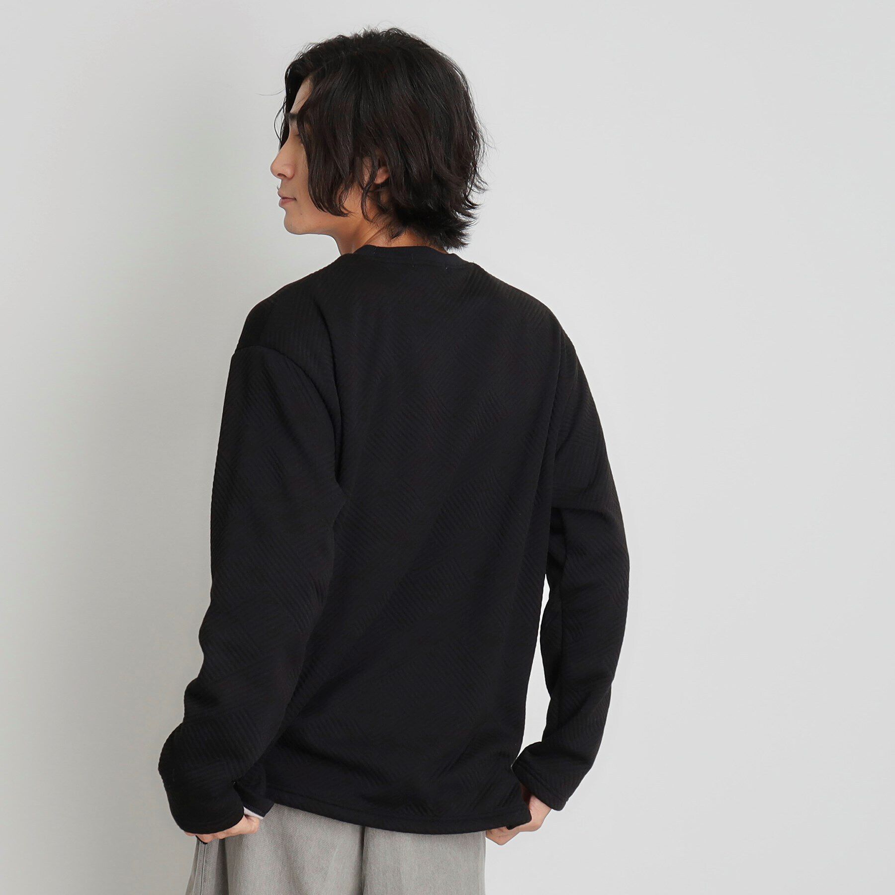 THE SHOP TK「ふくれキルティングフリースプルオーバー」|Tシャツ・カットソー|