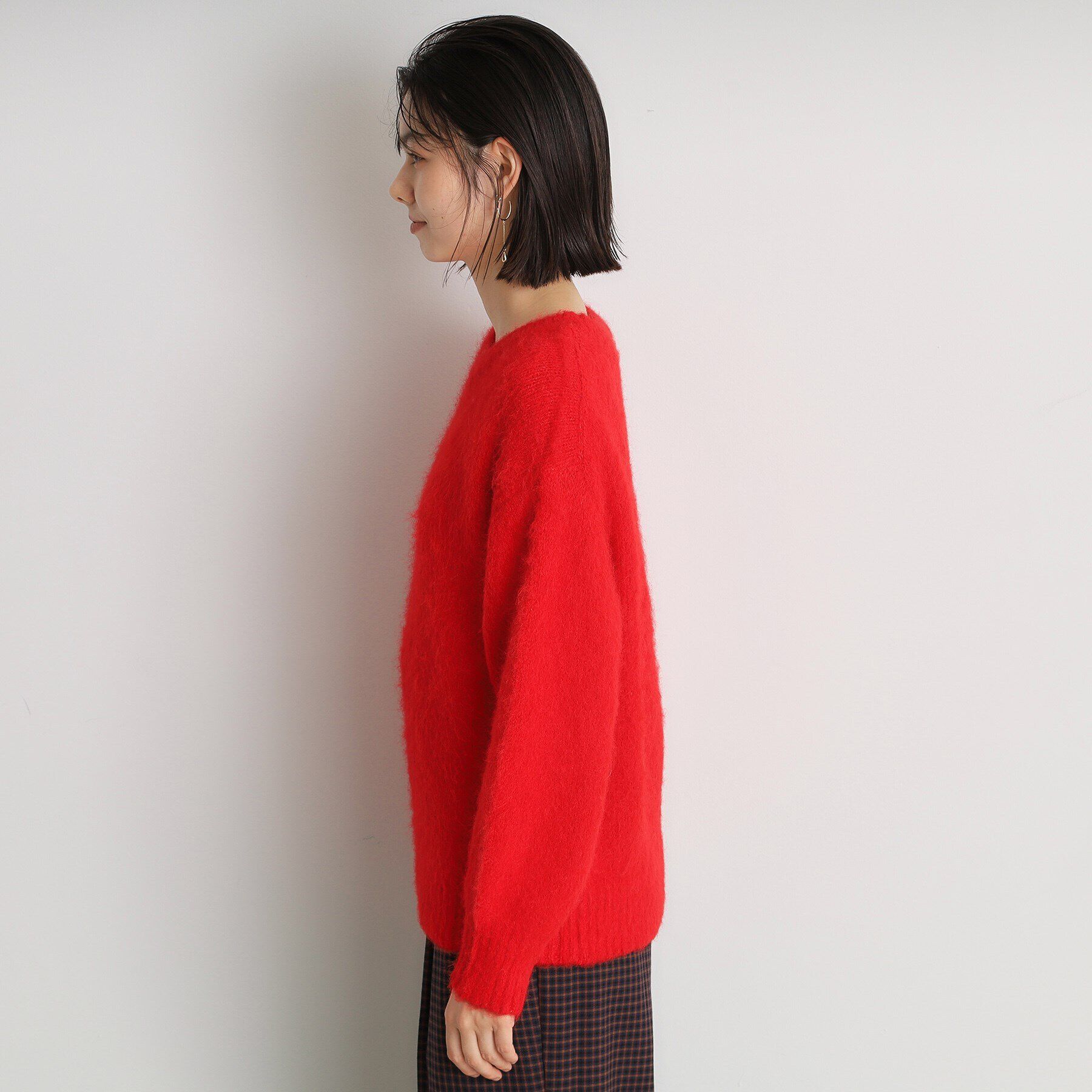 THE SHOP TK「ソフトシャギーヤーンプルオーバー」|ニット・セーター|