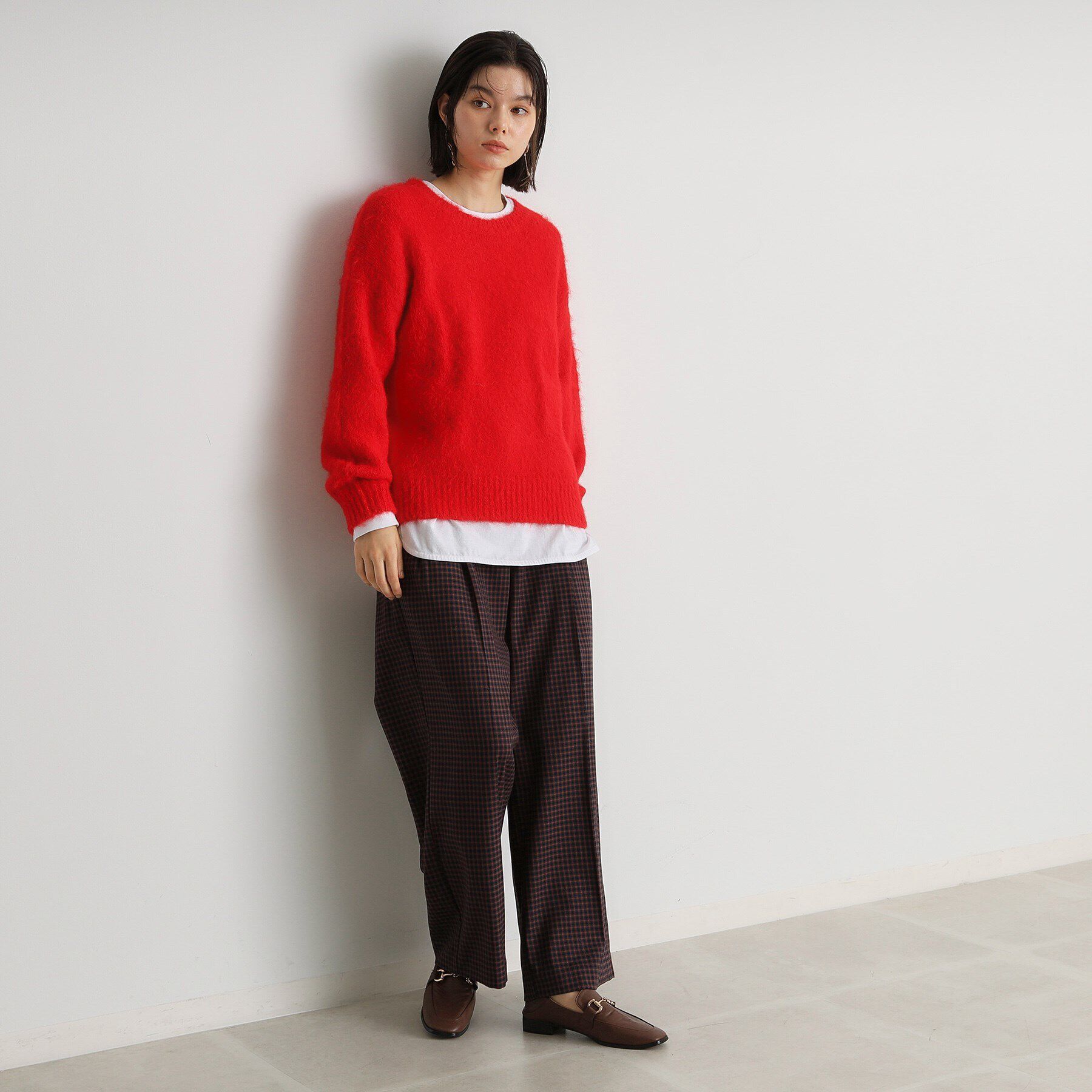 THE SHOP TK「ソフトシャギーヤーンプルオーバー」|ニット・セーター|