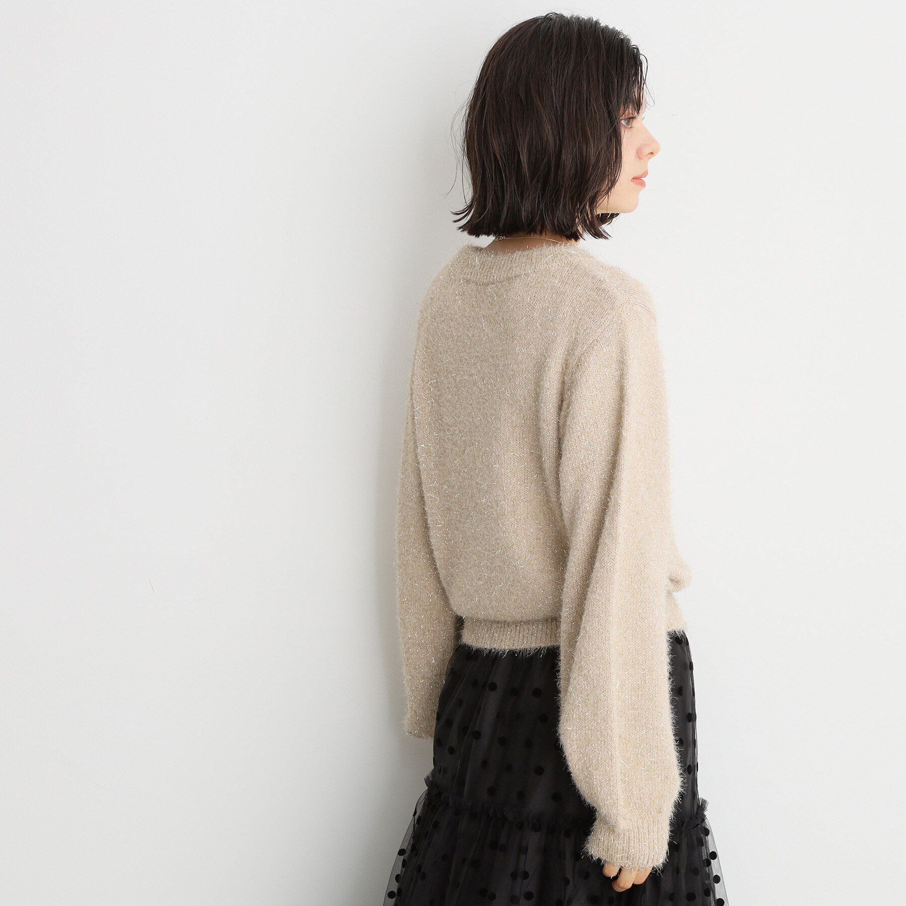 THE SHOP TK「シャイニーフェザーニット【洗える】」|ニット・セーター|