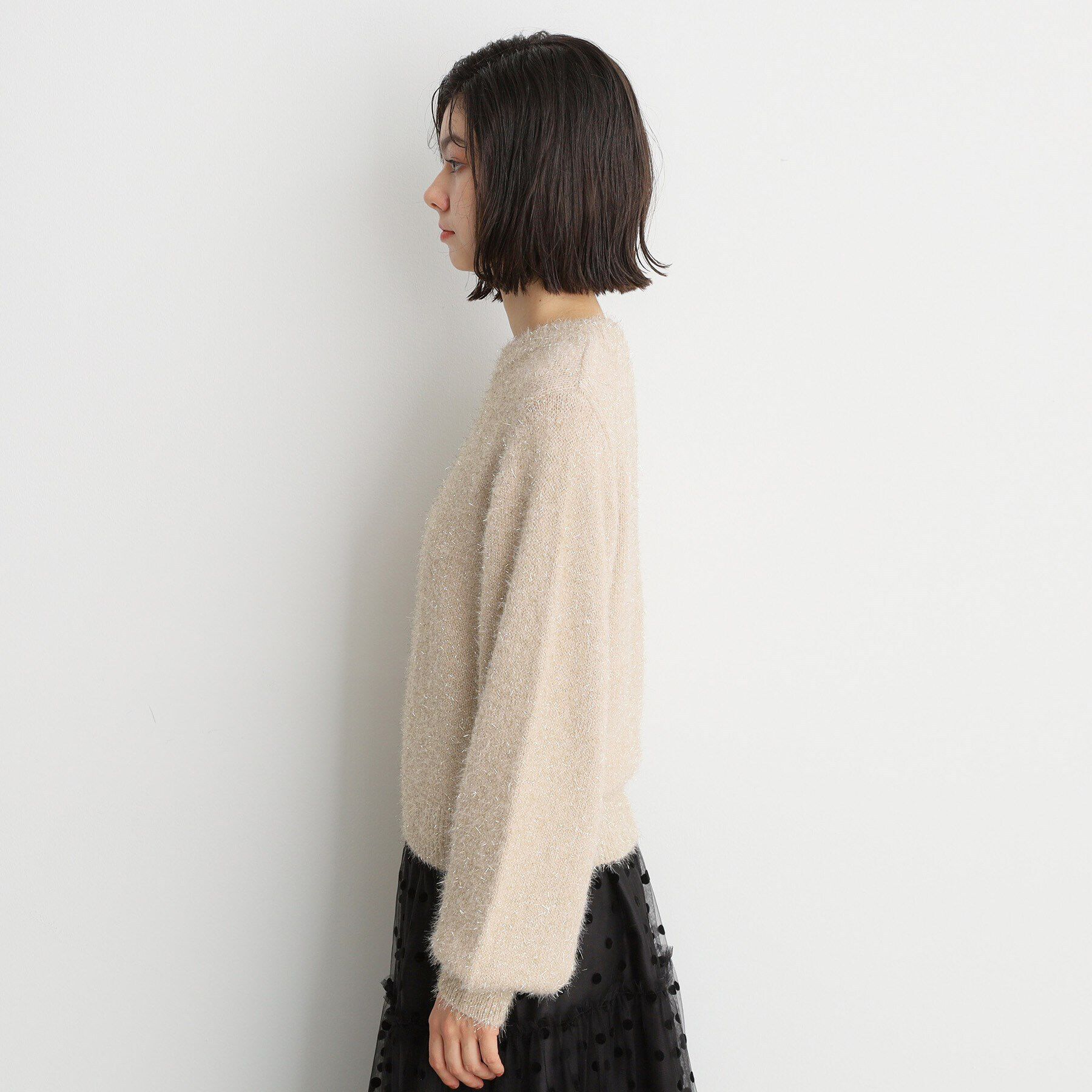 THE SHOP TK「シャイニーフェザーニット【洗える】」|ニット・セーター|