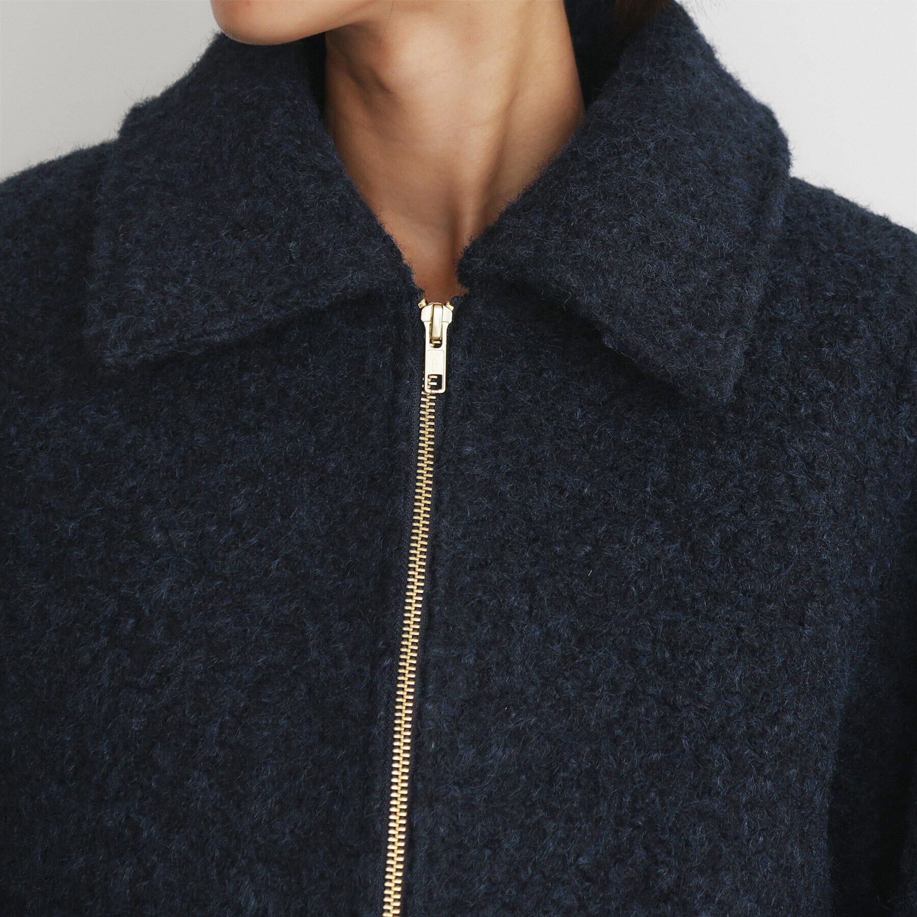 THE SHOP TK「【＠BAILA掲載】ビックカラー袖ボリュームジャケット/洗えるアウター」|ブルゾン・スタジャン|