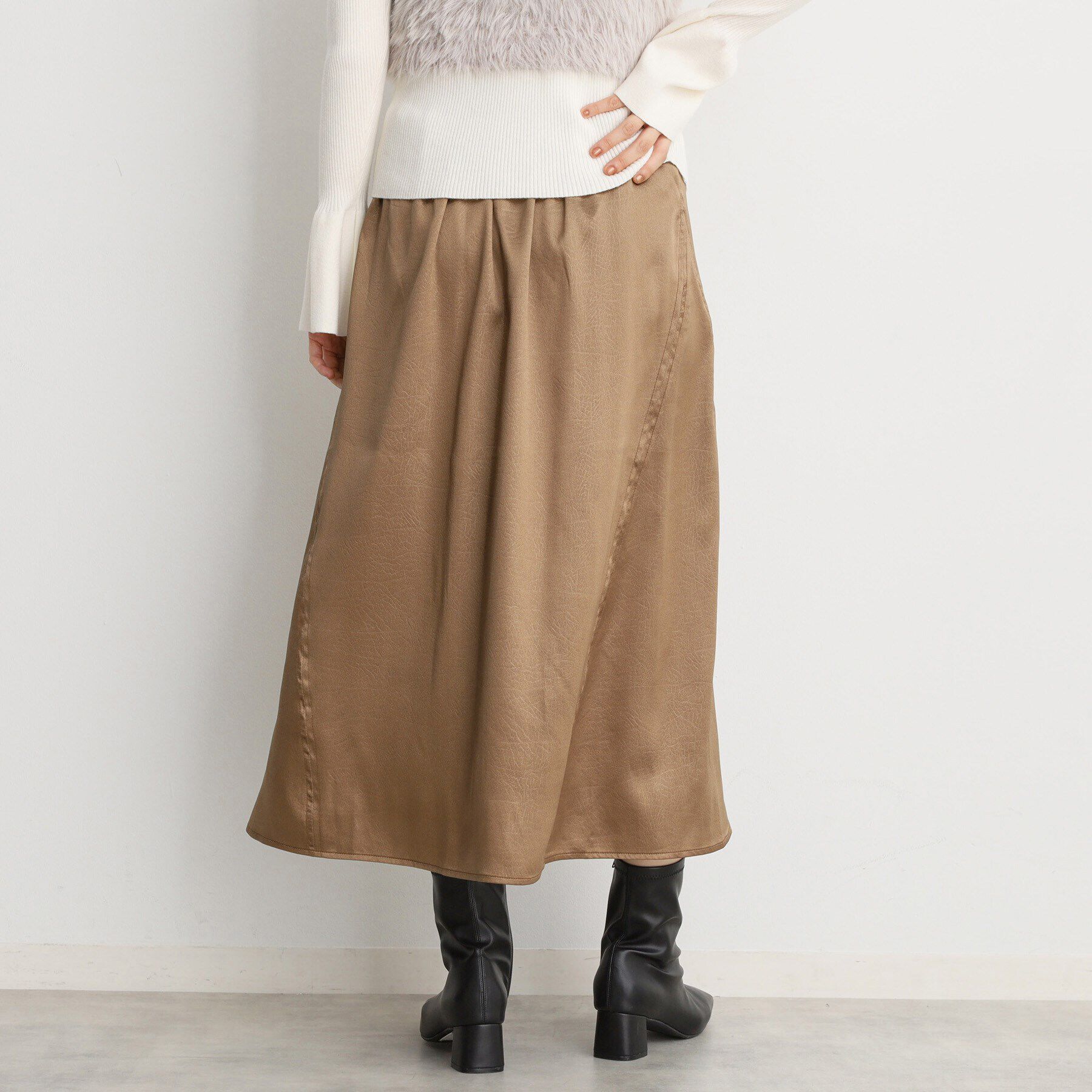 THE SHOP TK「【＠BAILA掲載】ウエストリブ切替スカート/洗える」|スカート|