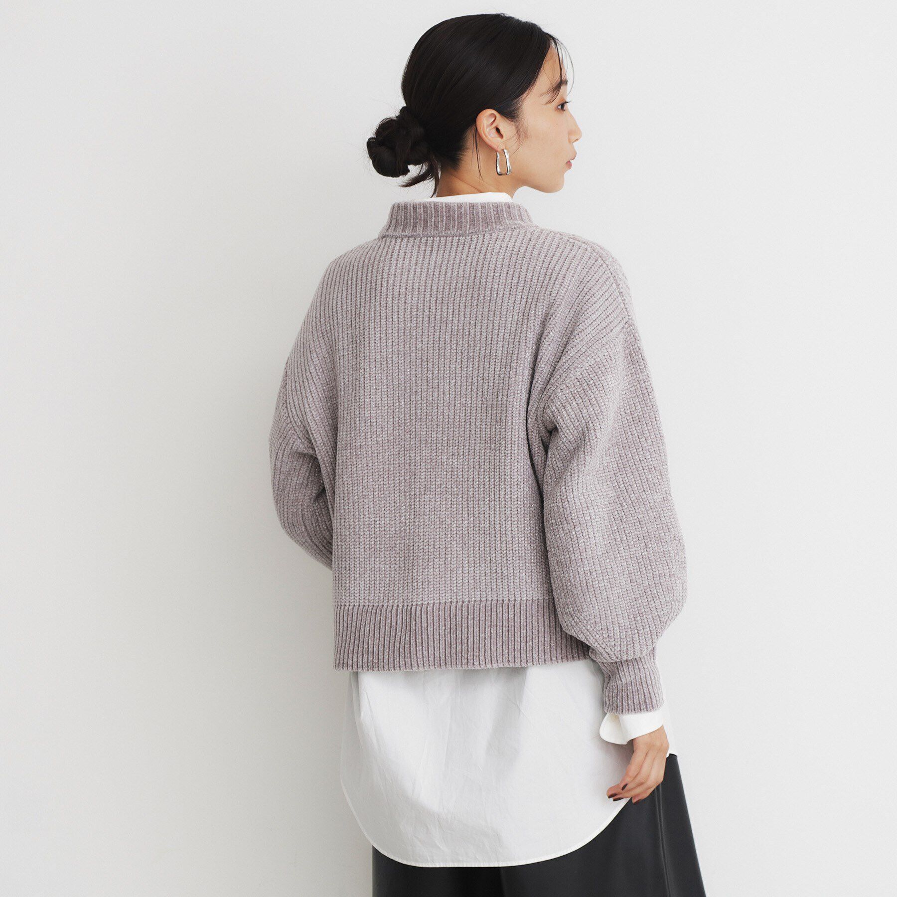 THE SHOP TK「ラメケーブルモールニット【洗える】」|ニット・セーター|