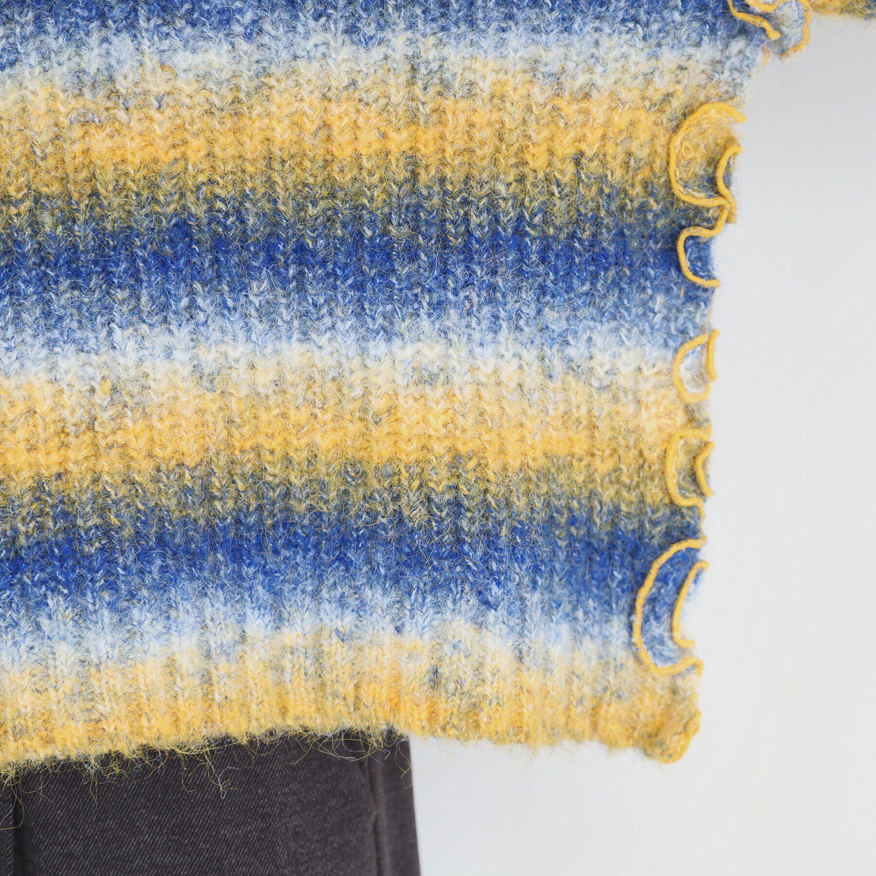 THE SHOP TK「袖フリルグラデーション【洗えるニット】」|ニット・セーター|