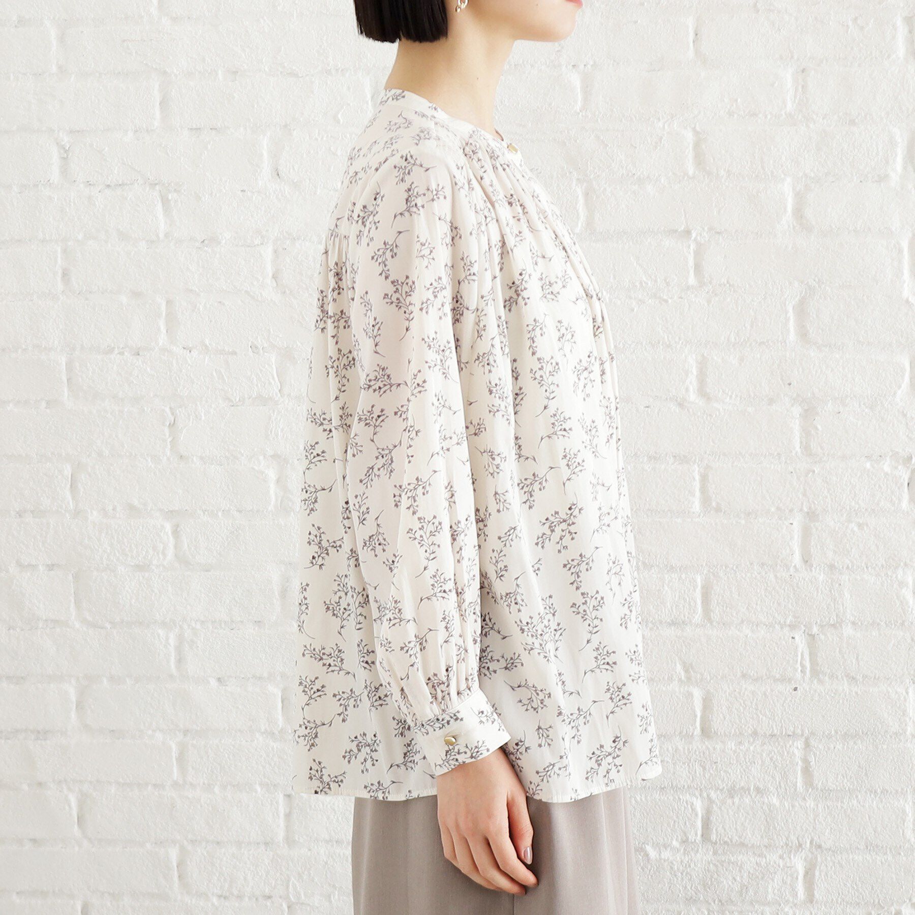 THE SHOP TK「【通勤/セレモニー】ヴィンテージサテンブラウス/洗える」|シャツ・ブラウス|