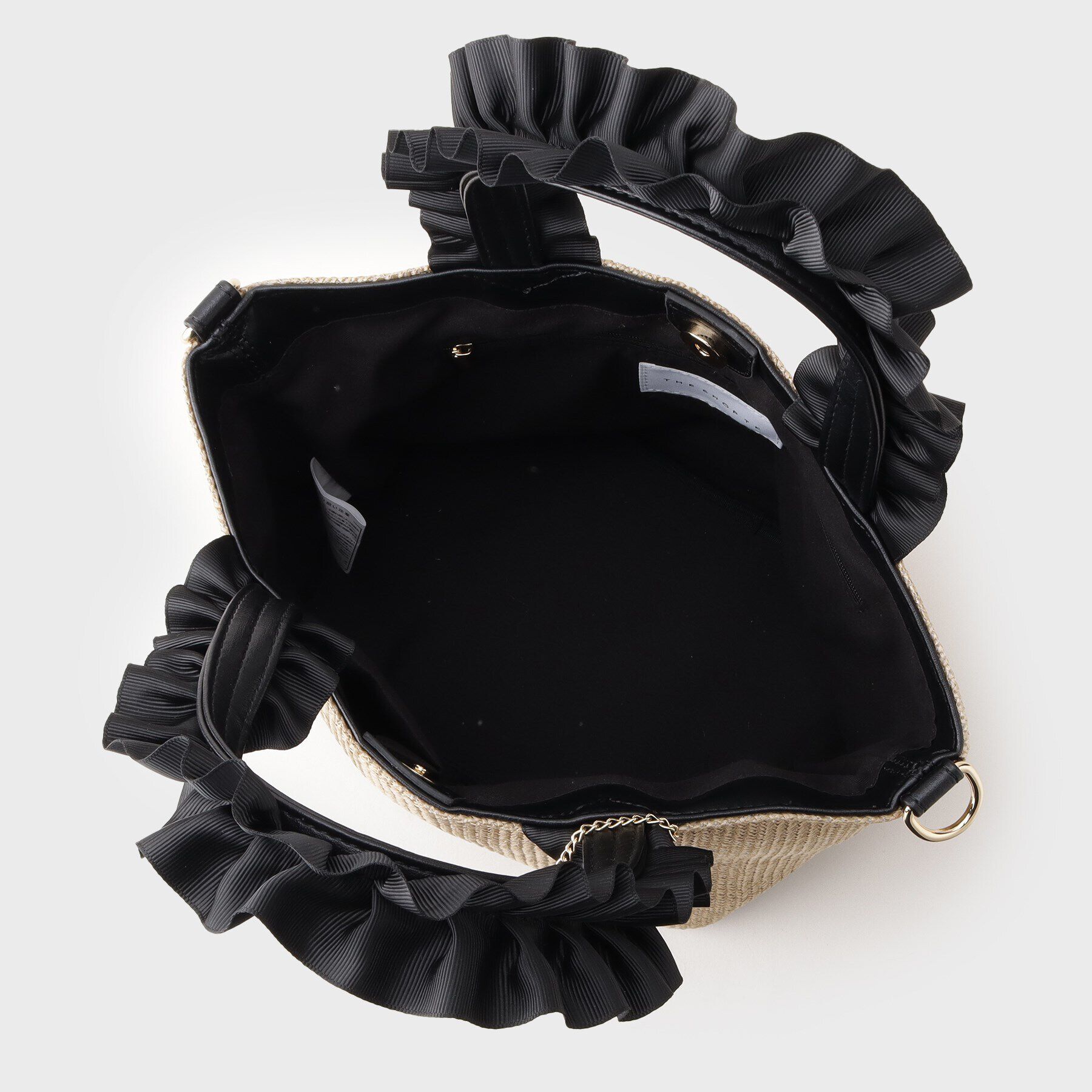 THE SHOP TK「雑材フリルハンドバッグ」|トートバッグ|