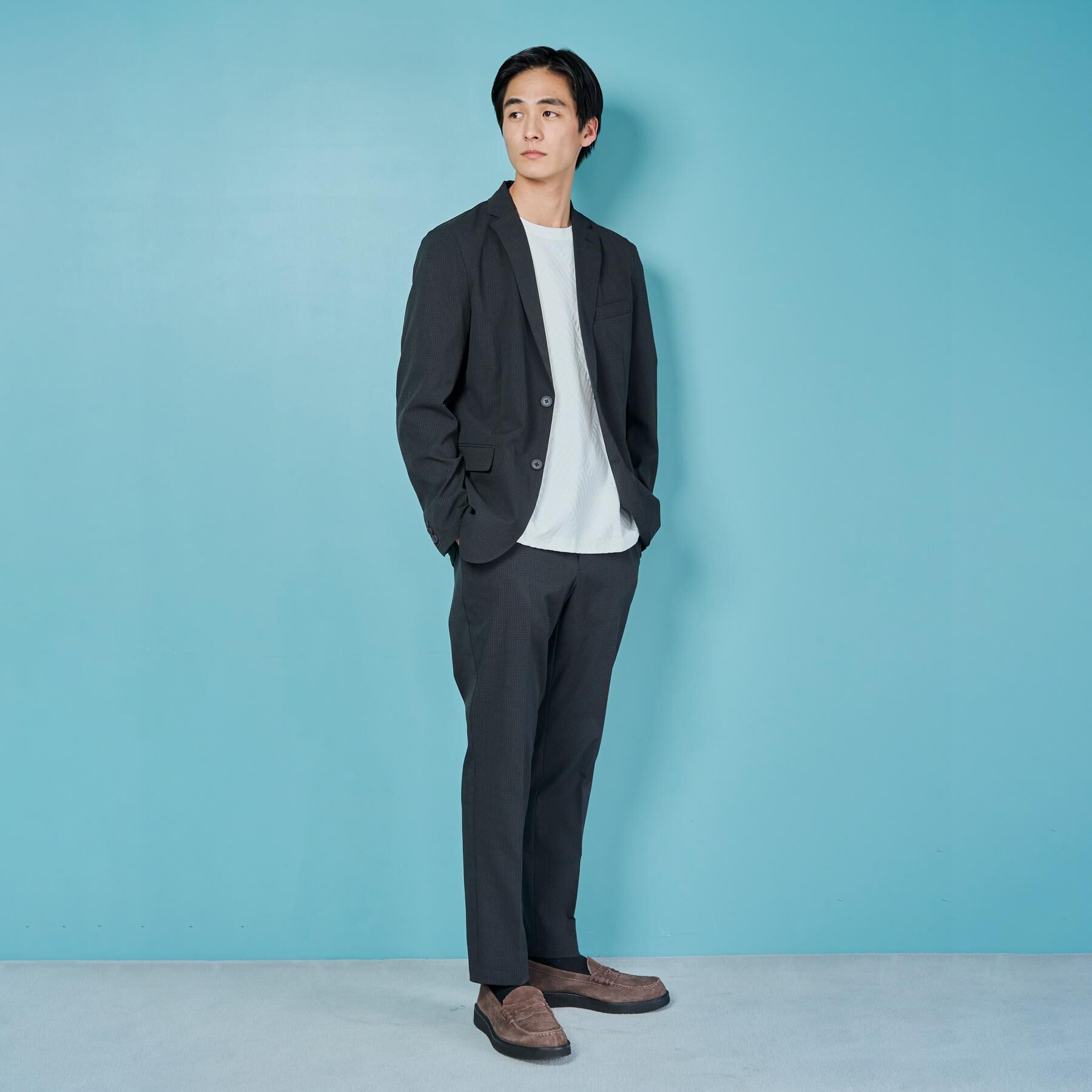 THE SHOP TK「ライトドッツジャケット【セットアップ可/洗濯機OK】」|テーラードジャケット|