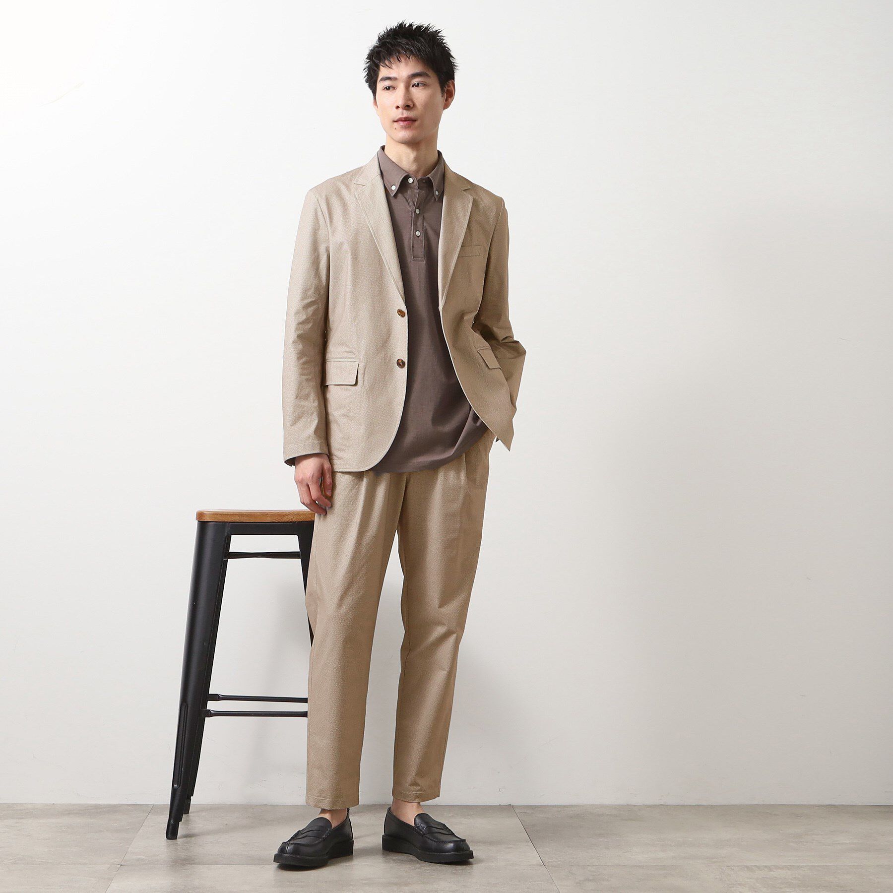 THE SHOP TK「スマートムーブメッシュジャケット【セットアップ可/洗濯機OK】」|テーラードジャケット|