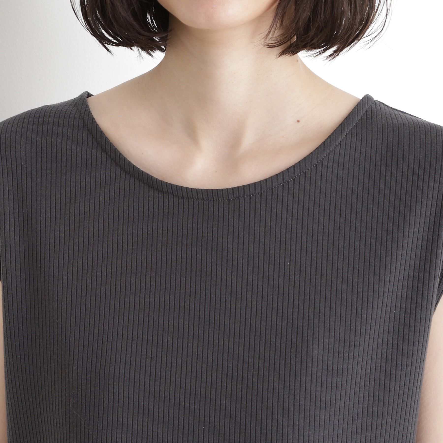 THE SHOP TK「前後2WAYワイドリブタンク【洗濯機OK】」|キャミソール|