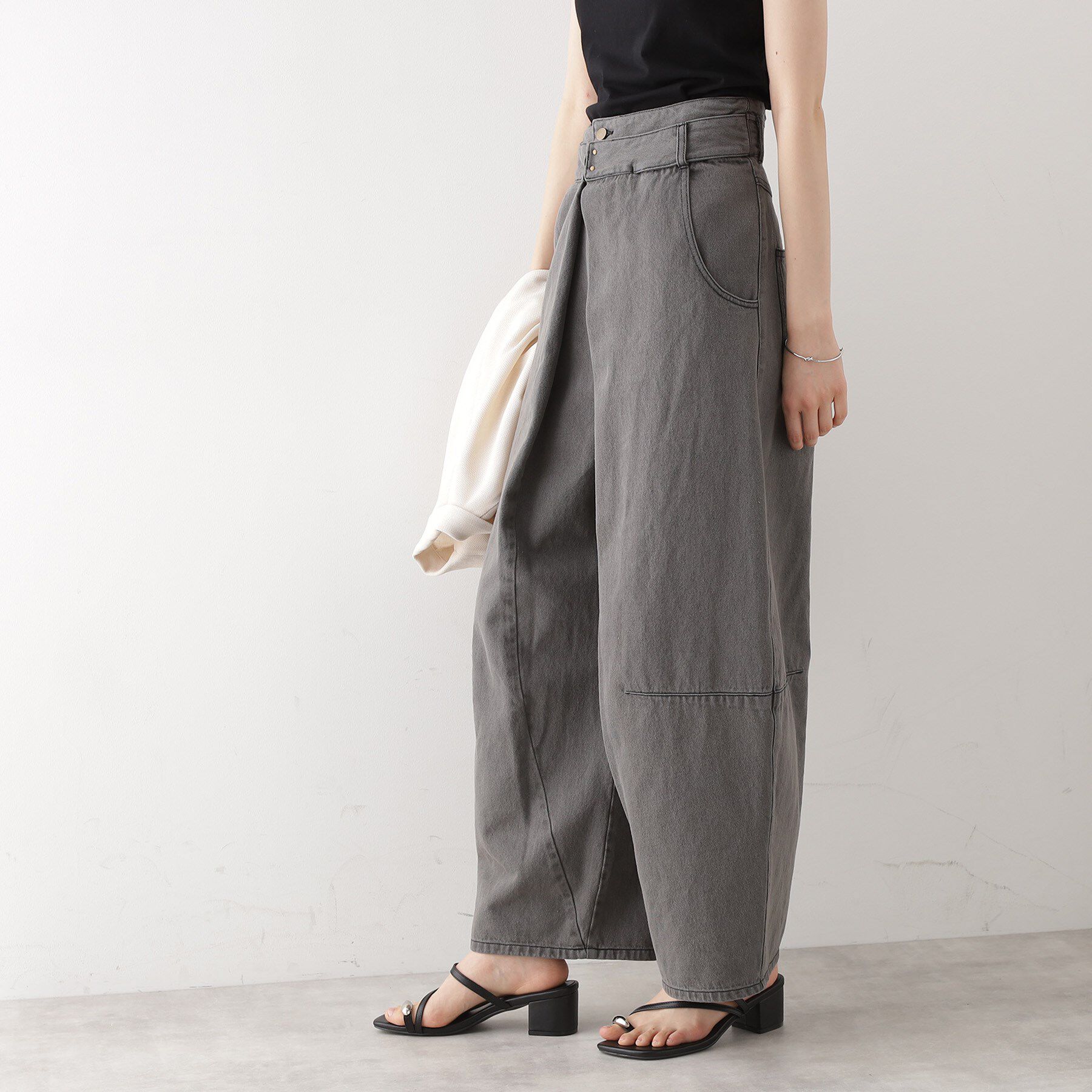 THE SHOP TK「バレル風タックパンツ【洗濯機OK】」|その他|