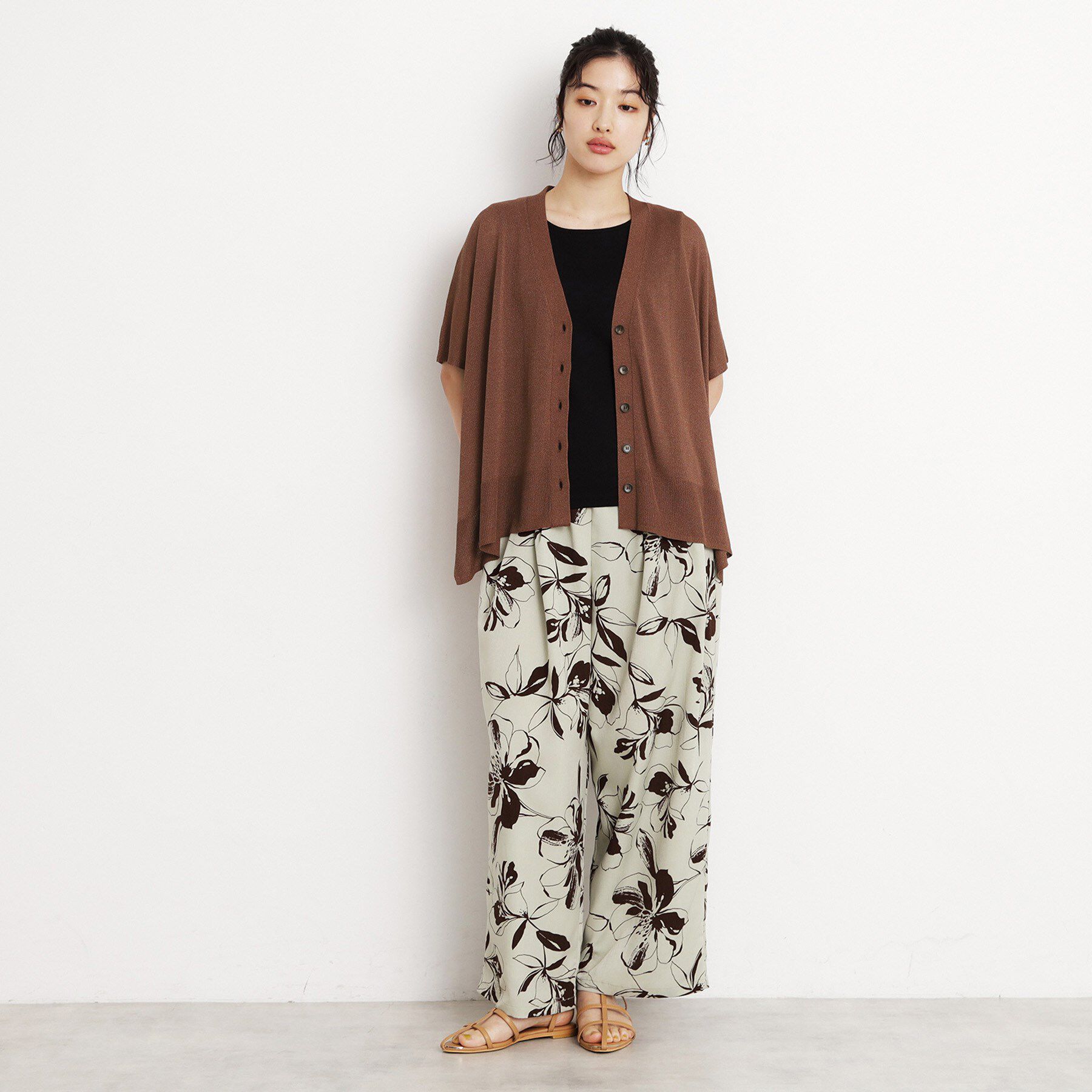 THE SHOP TK「ポンチョカーディガン【洗える/体型カバー】」|カーディガン|