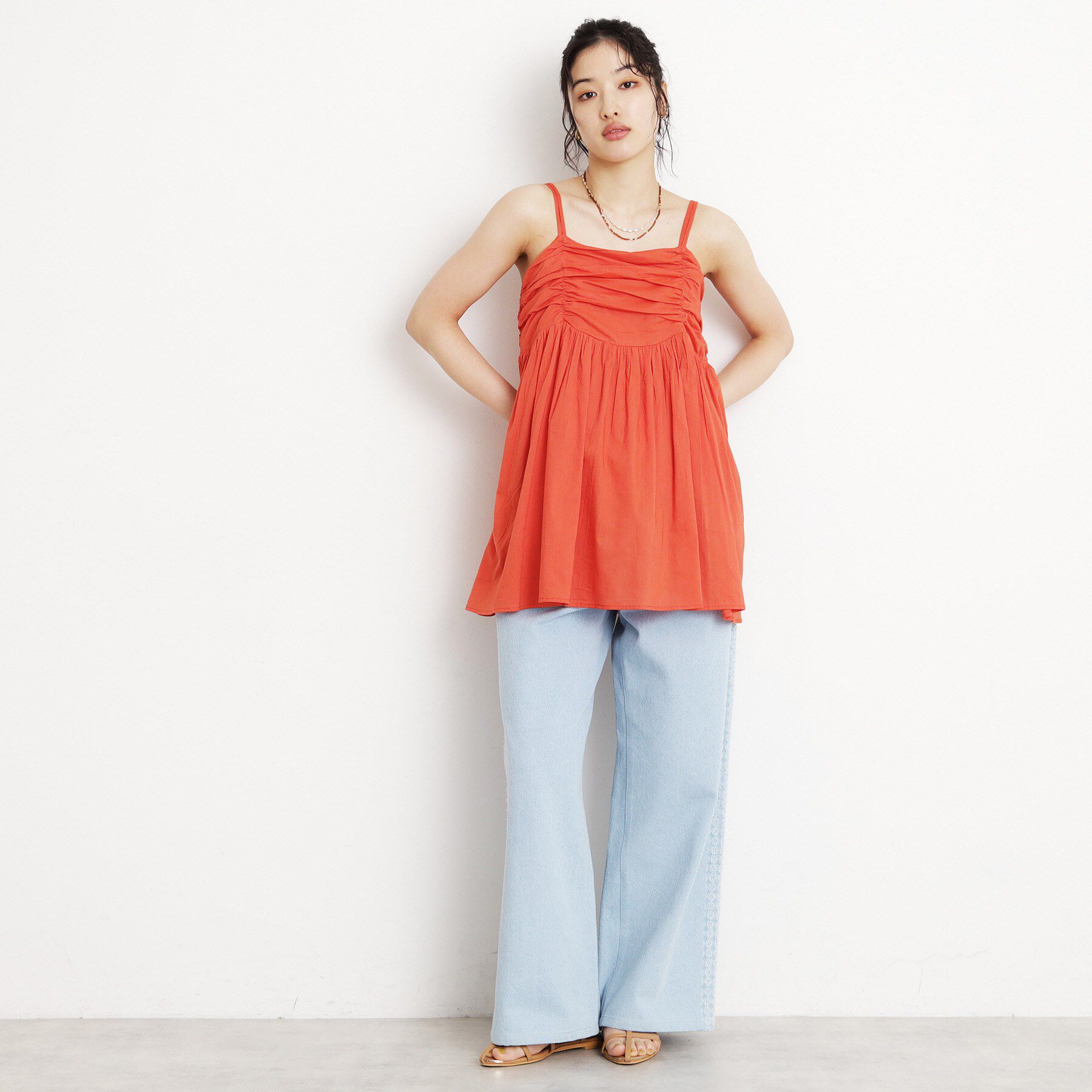 THE SHOP TK「ギャザーチュニック【洗える】」|チュニック|